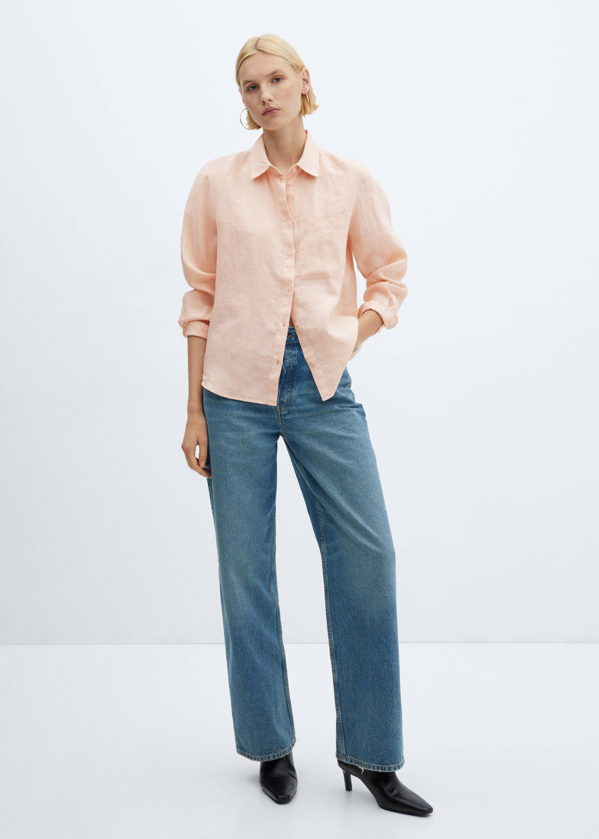 Рубашка 100% лен - Общий план