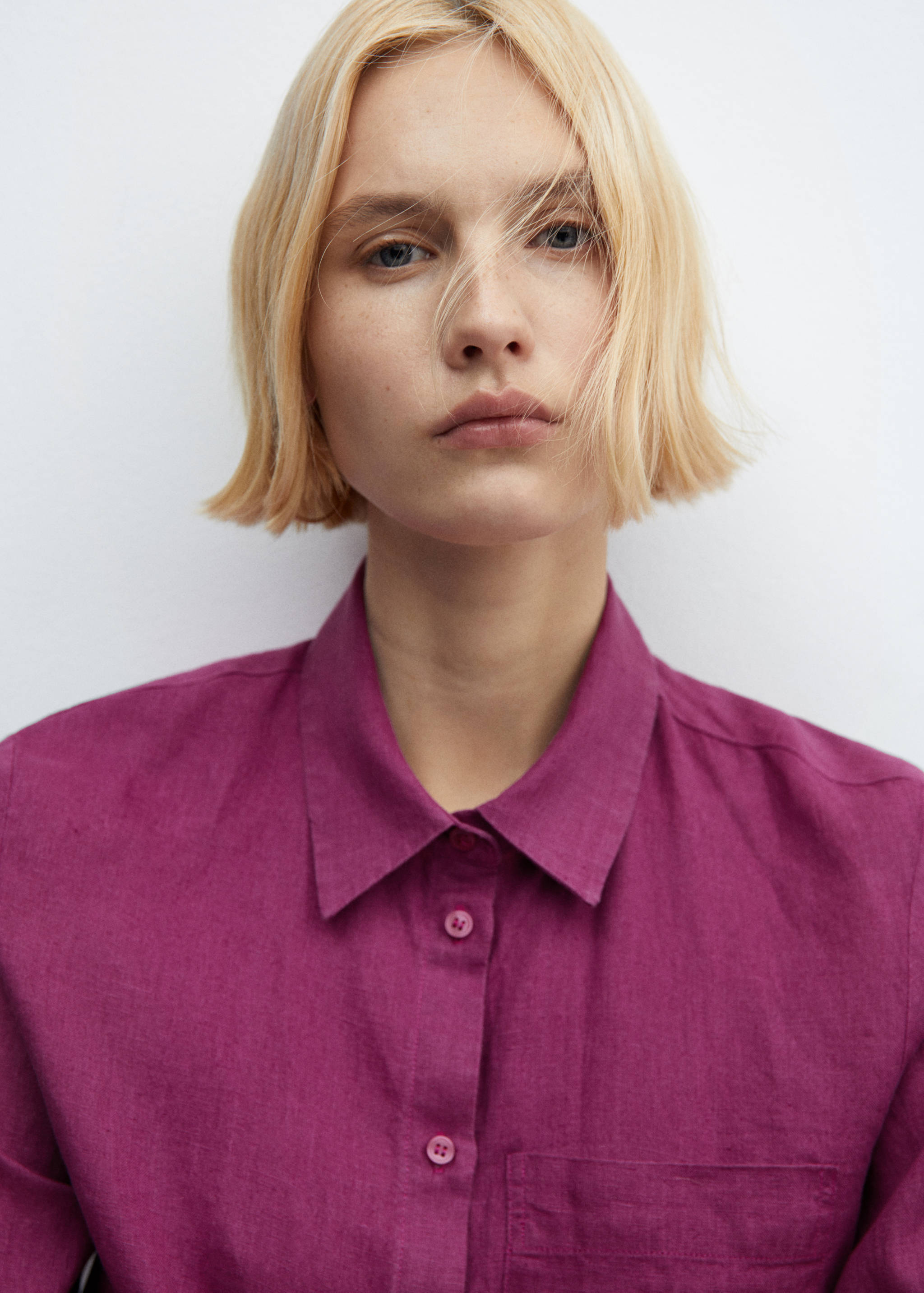 Рубашка 100% лен - Деталь изделия 1