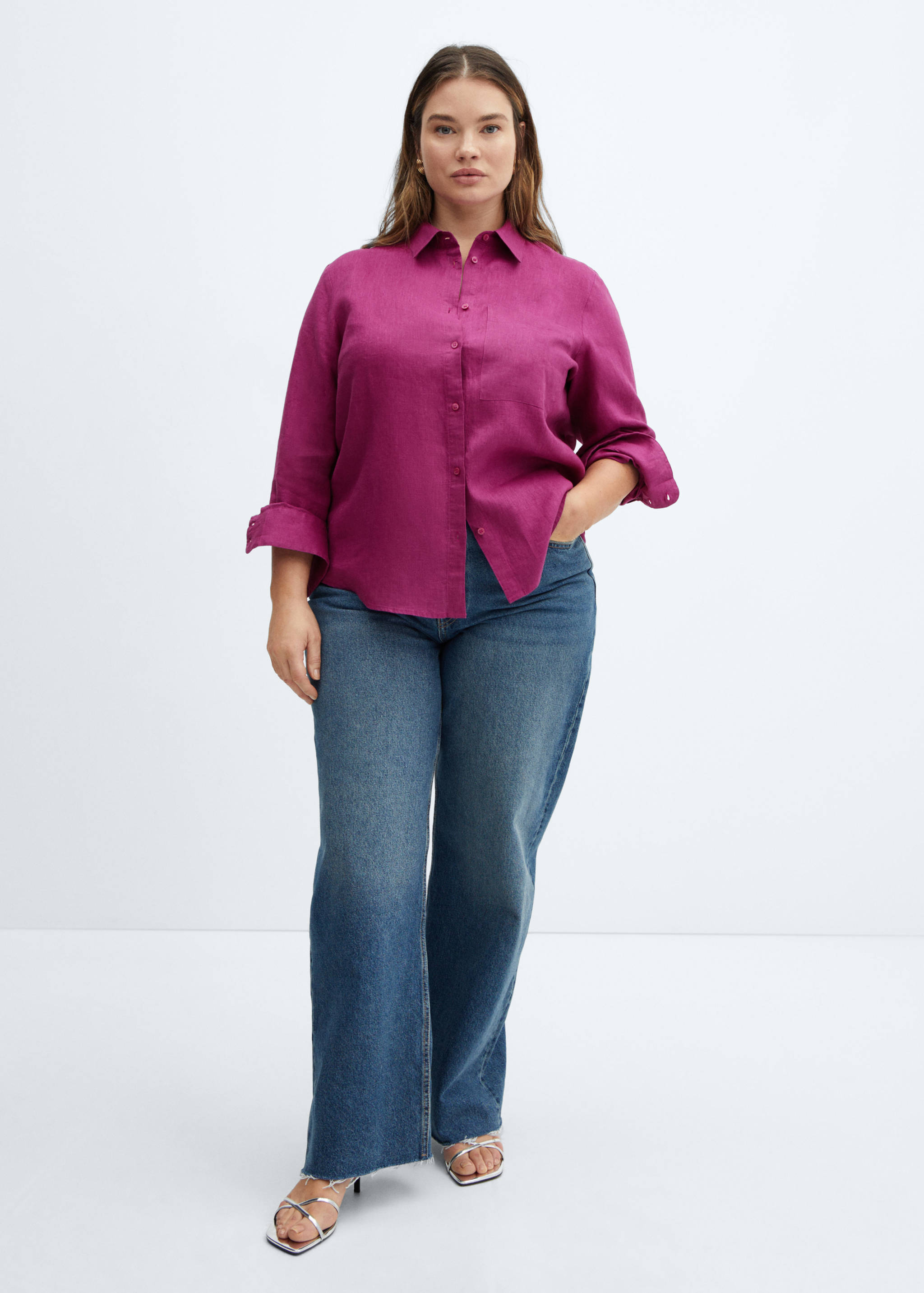 Рубашка 100% лен - Деталь изделия 3