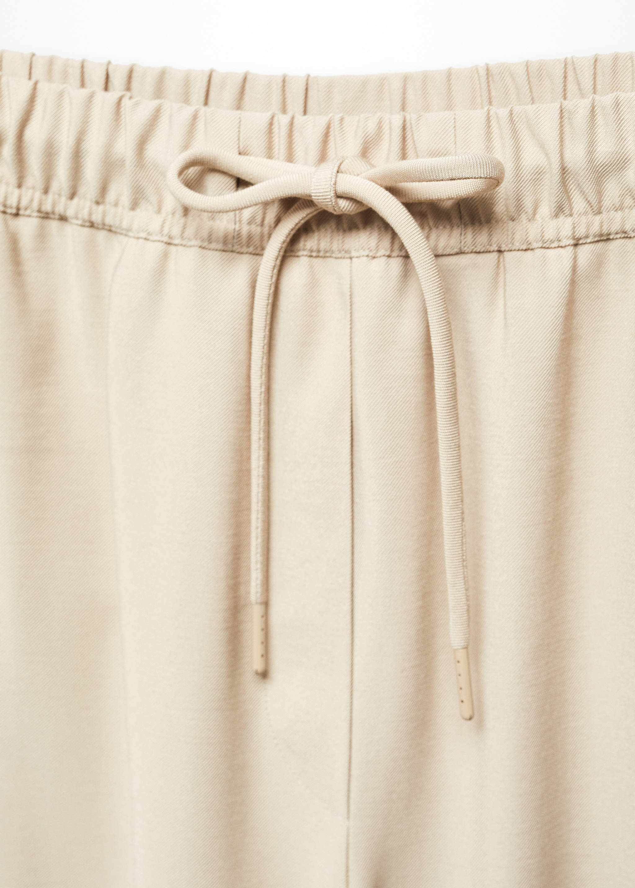 Flowy straight-fit trousers with bow - Details of the article 8