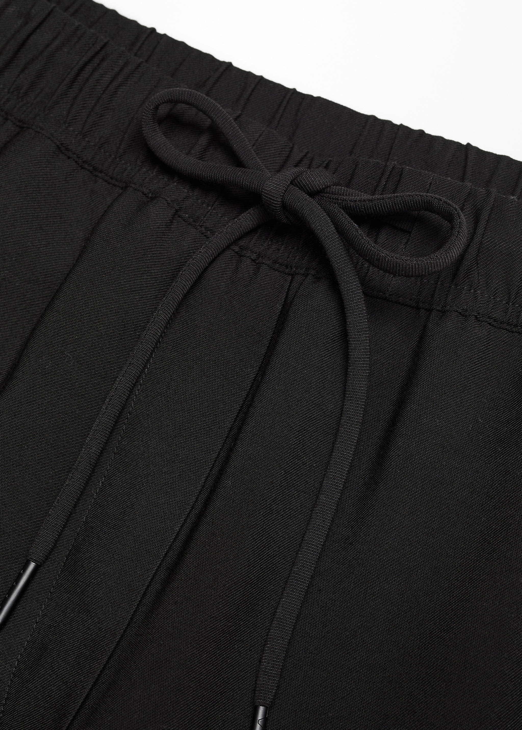 Flowy straight-fit trousers with bow - Details of the article 8