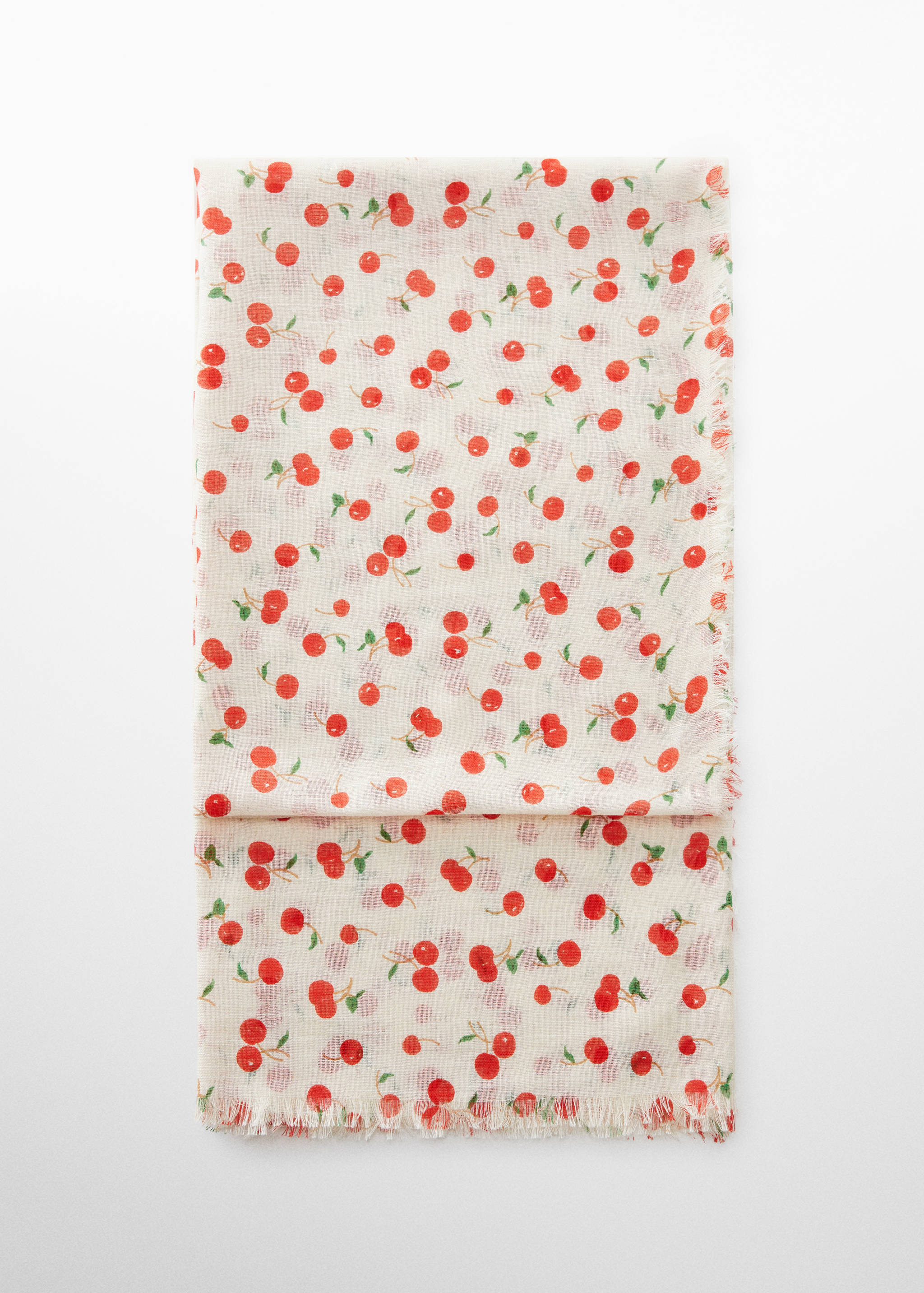 Cherry print scarf - Article without model
