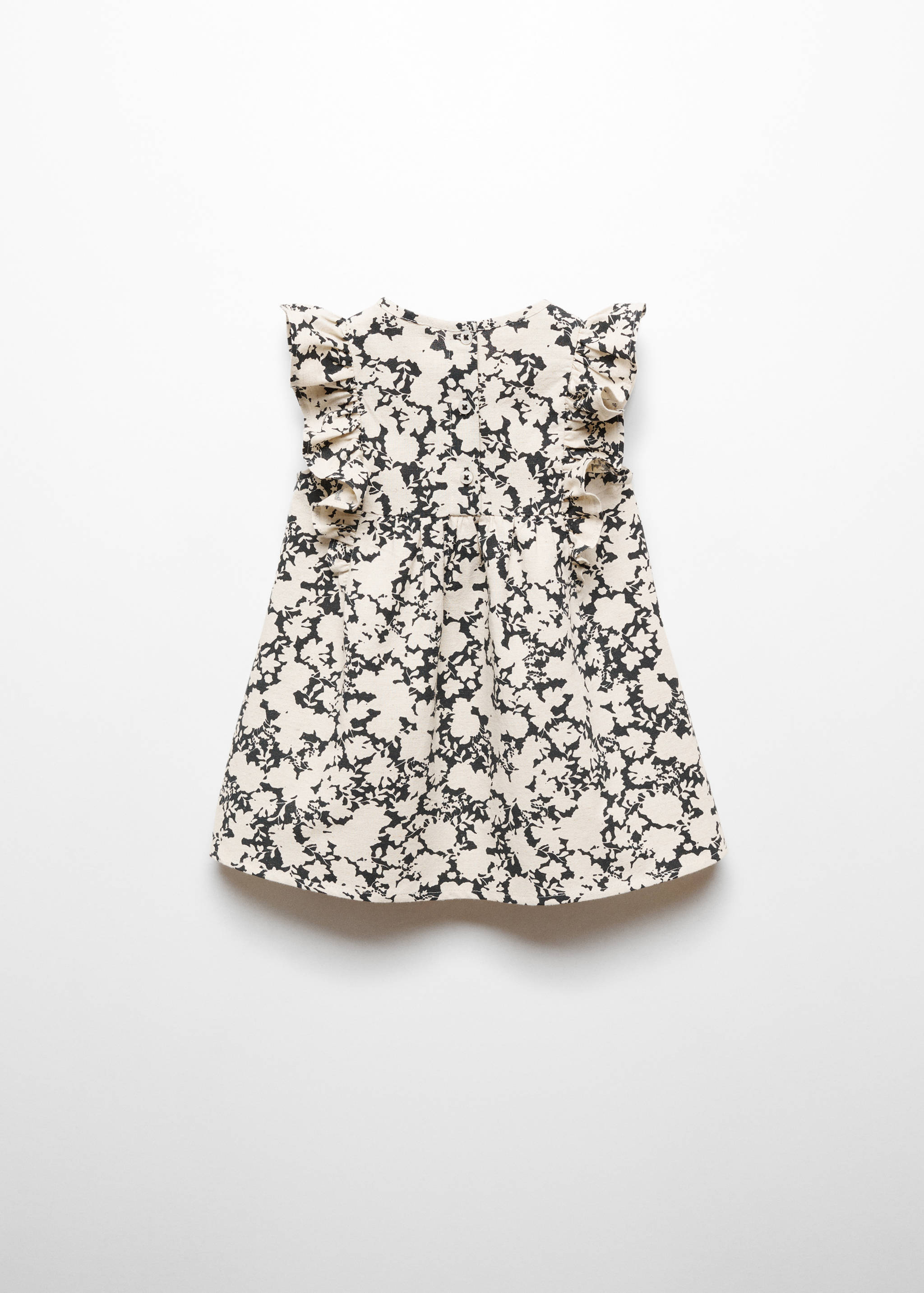 Vestido lino estampado - Reverso del artículo