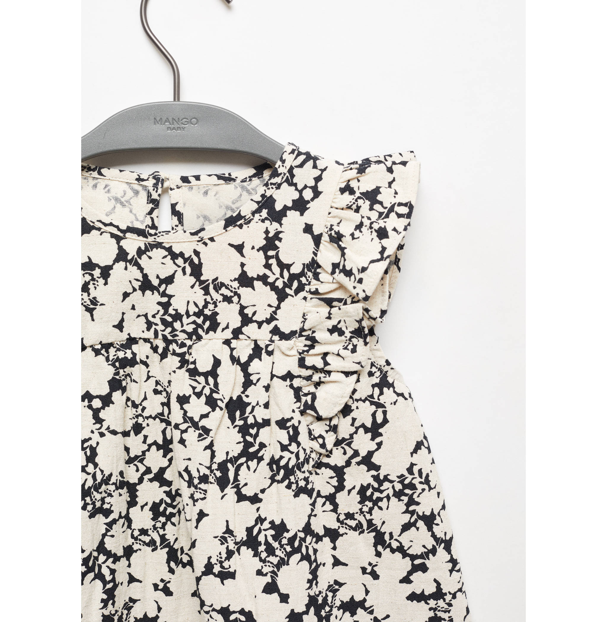 Vestido lino estampado - Detalle del artículo 8