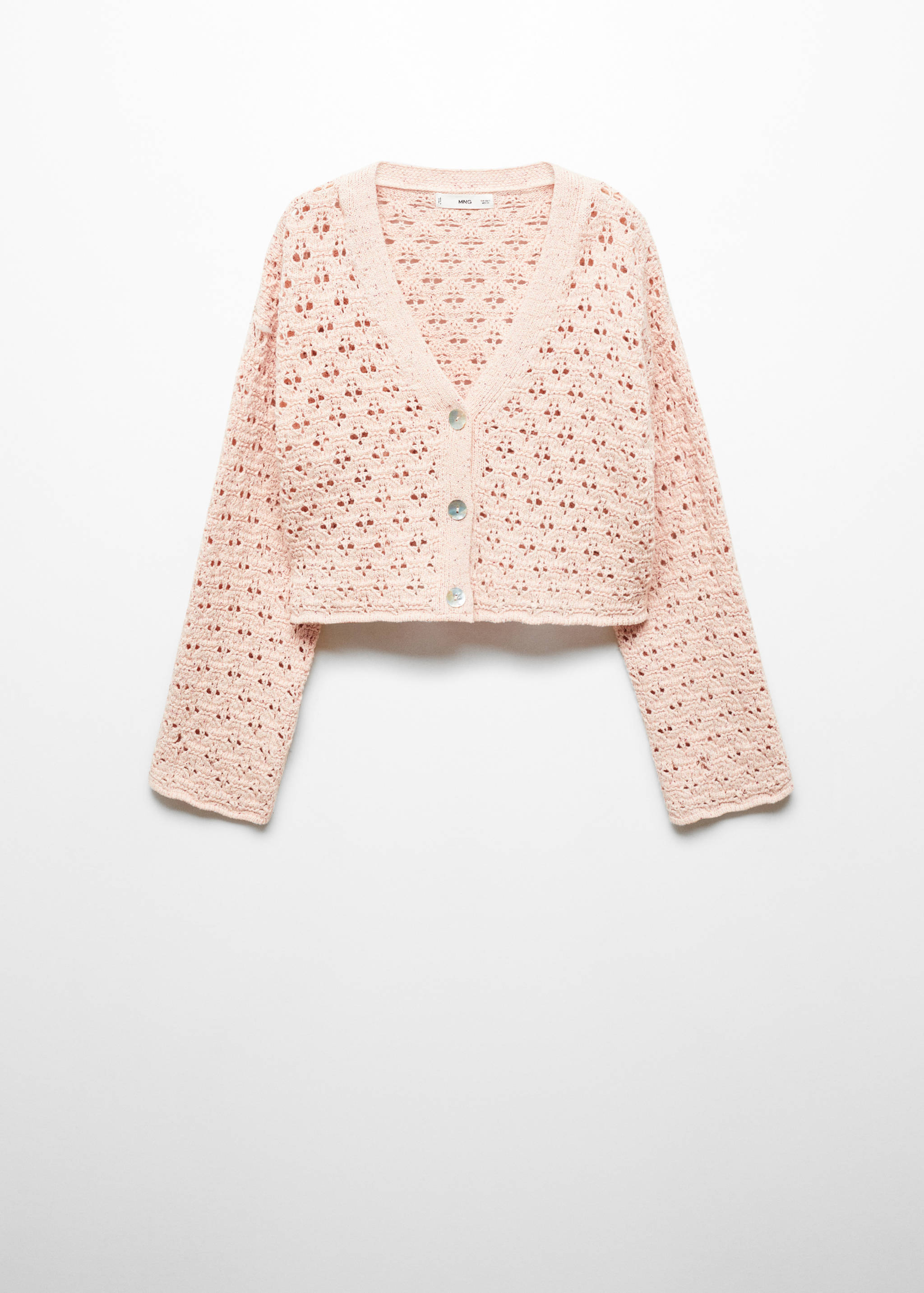Openwork knit cardigan - Article without model