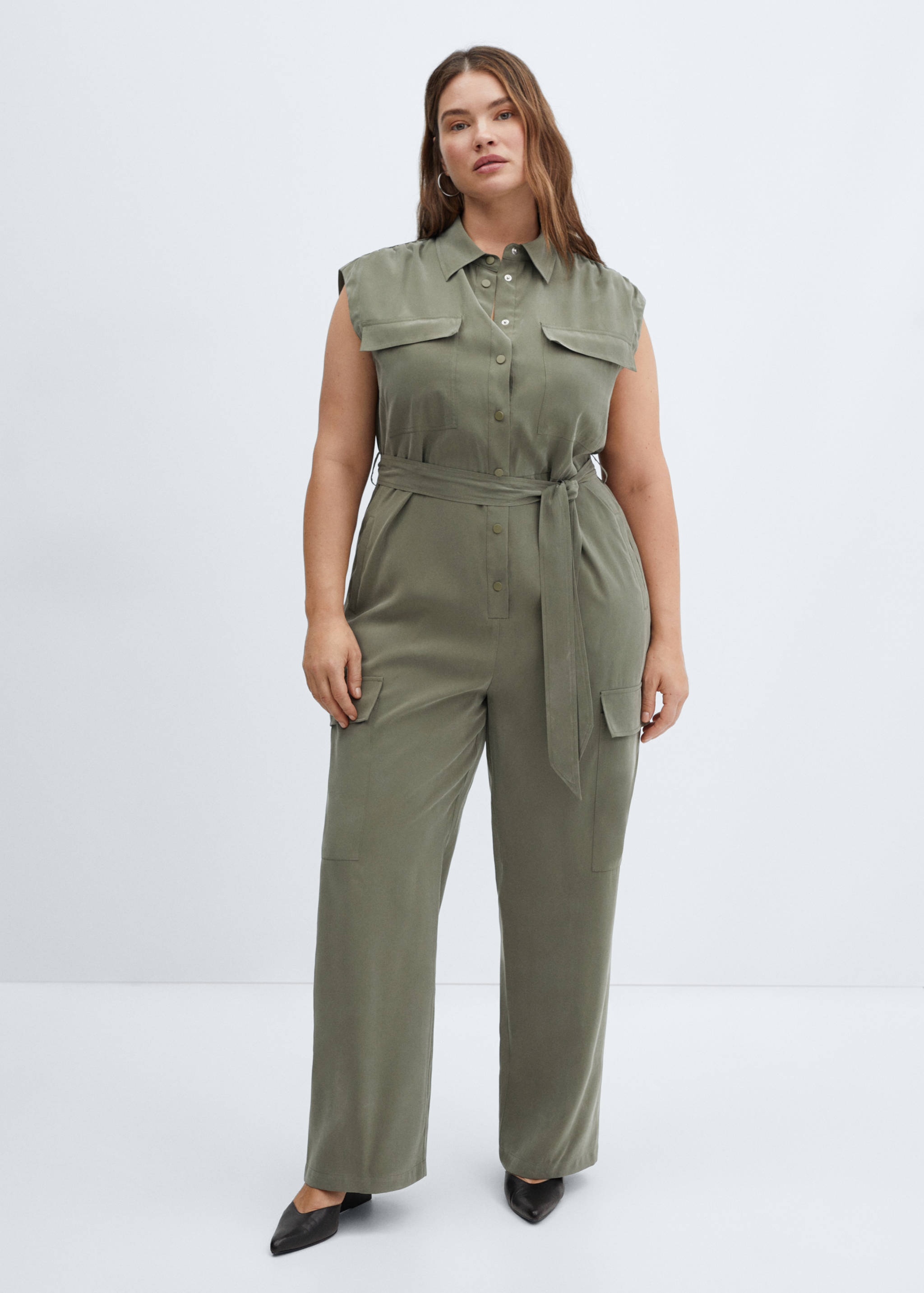 Cargo jumpsuit with pockets - Details of the article 3