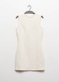 Textured knitted dress — Ecru 5