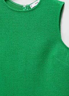 Textured knitted dress — Green 6