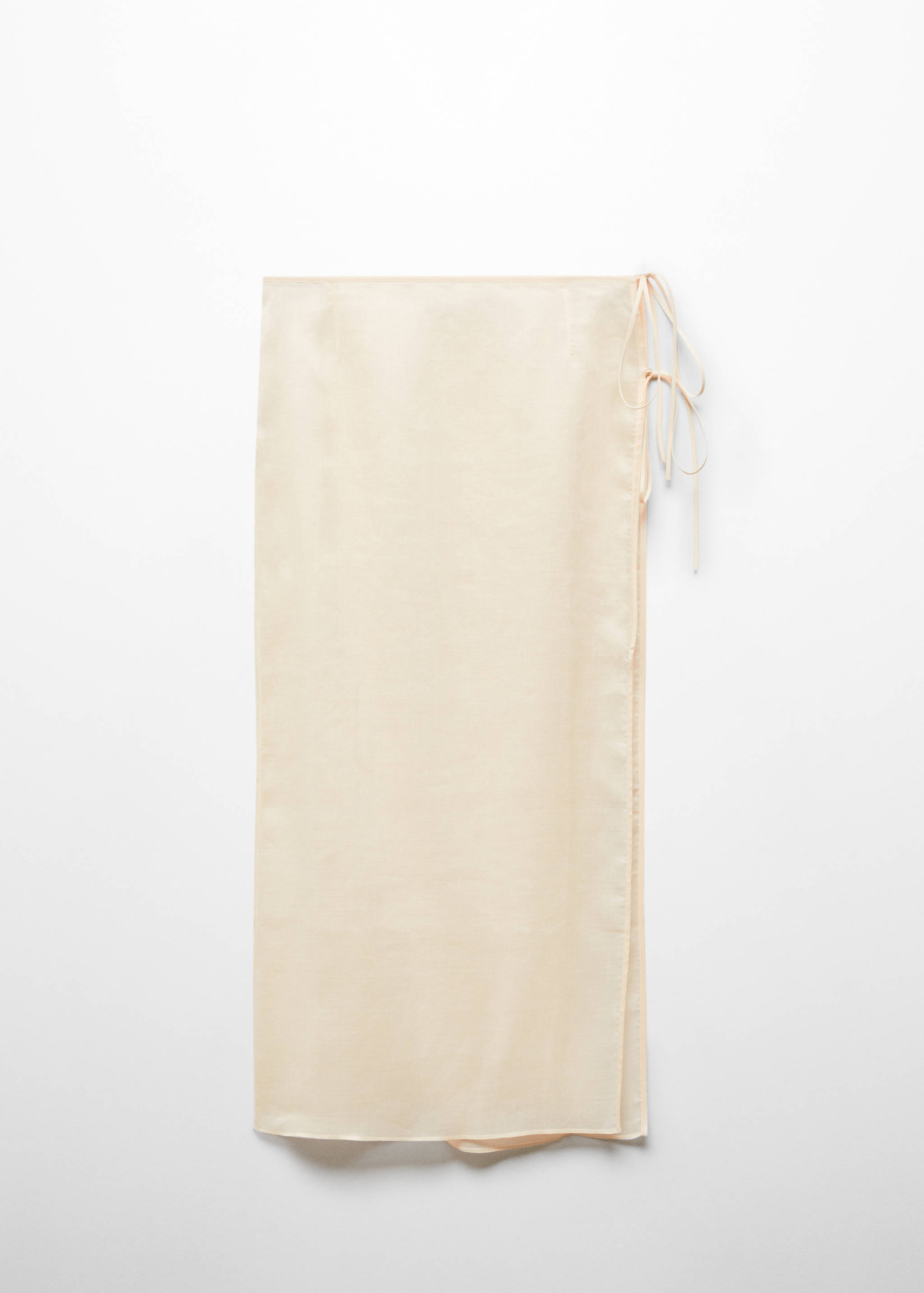 Юбка-парео из рами с разрезом - Изделие без модели