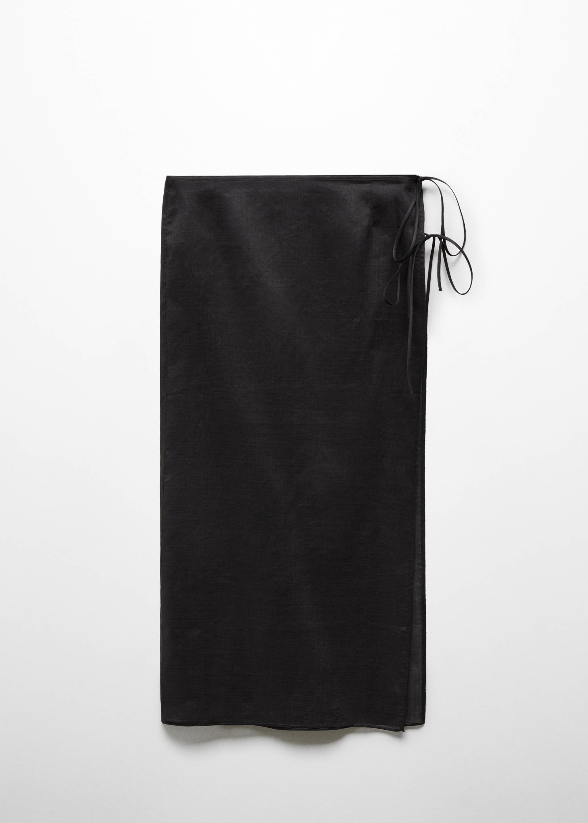 Юбка-парео из рами с разрезом - Изделие без модели