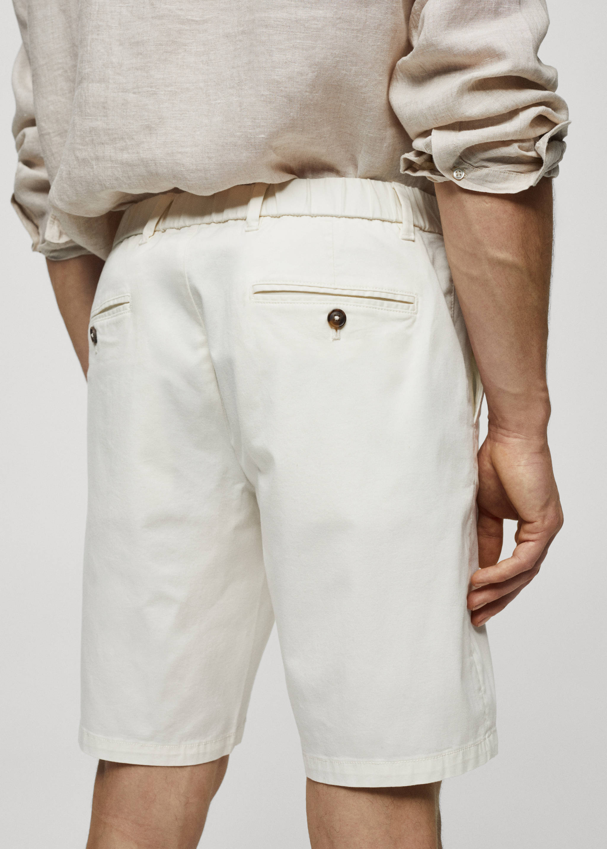 Бавовняні шорти бермуди чінос slim fit - Детальніше про товар 4