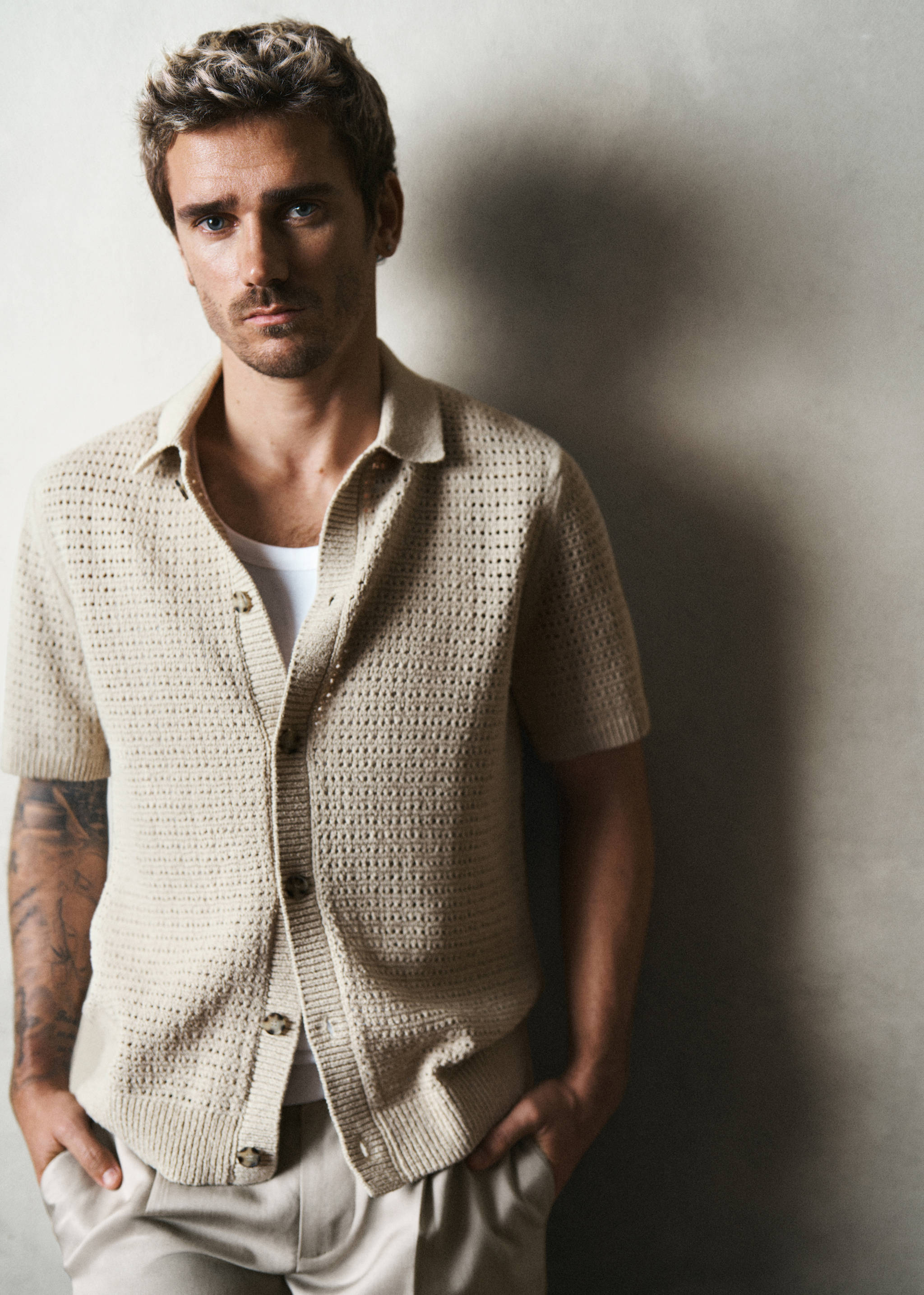 Polo maille ajourée boutons - Détail de l'article 5