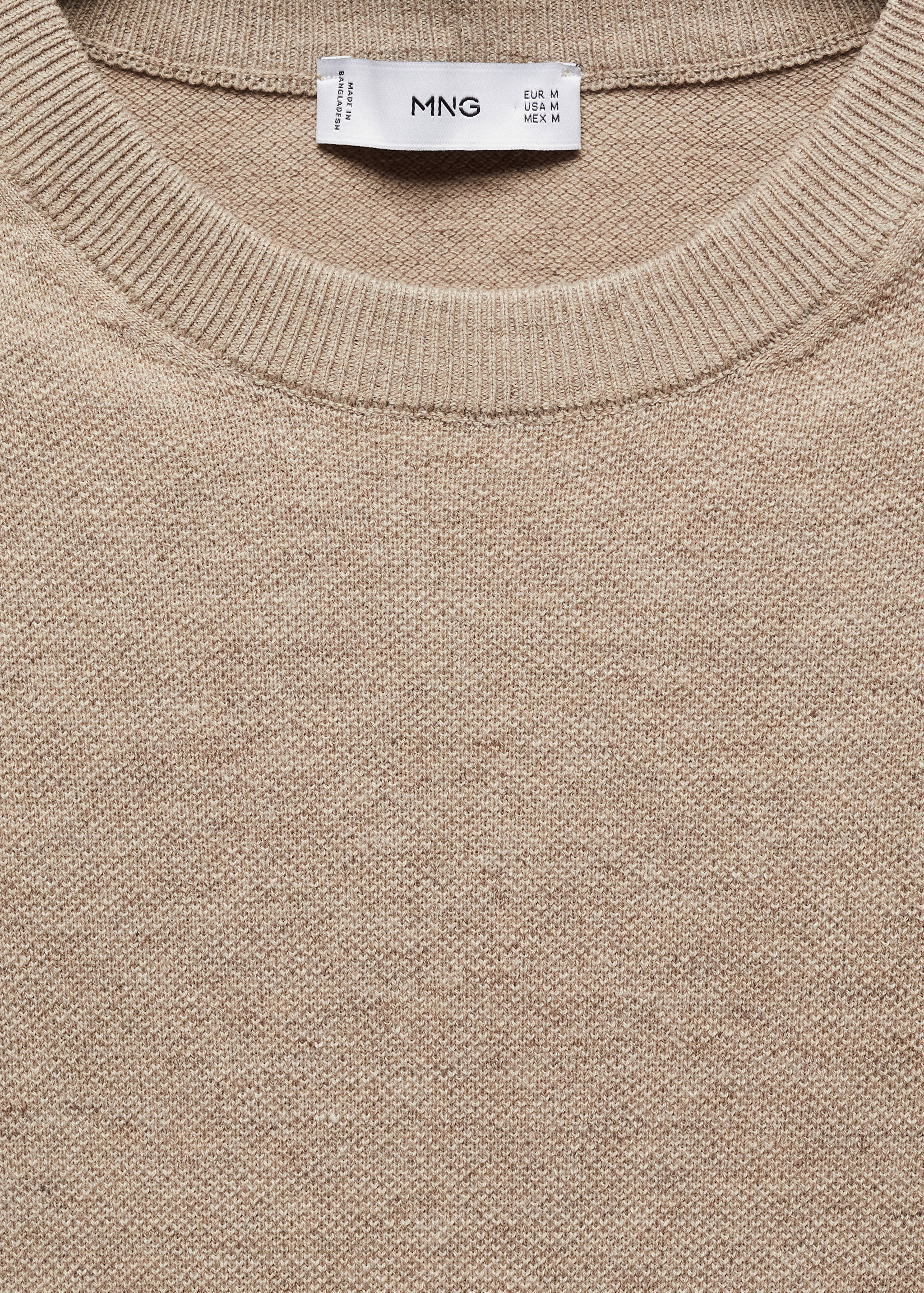 Structured cotton knit t-shirt - Details of the article 8