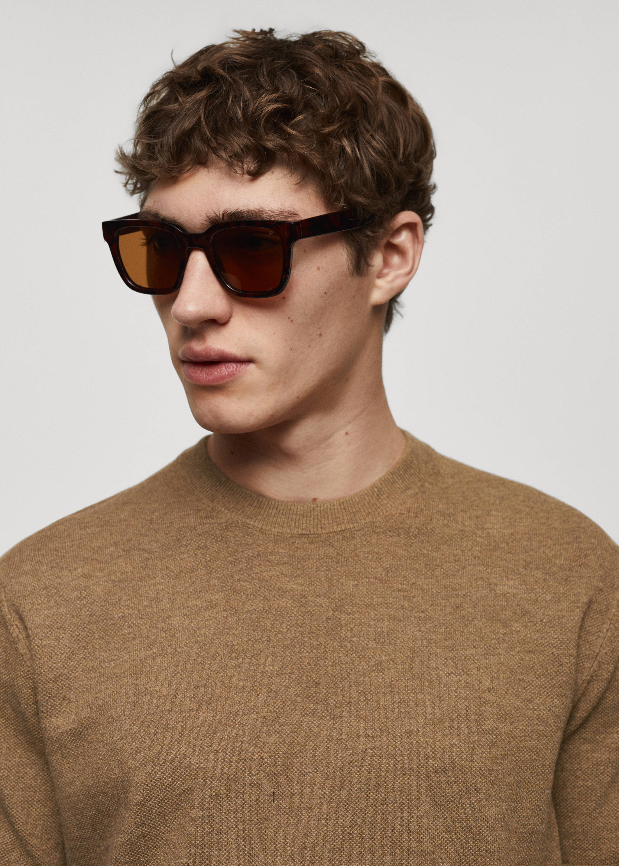 Structured cotton knit t-shirt - Details of the article 1