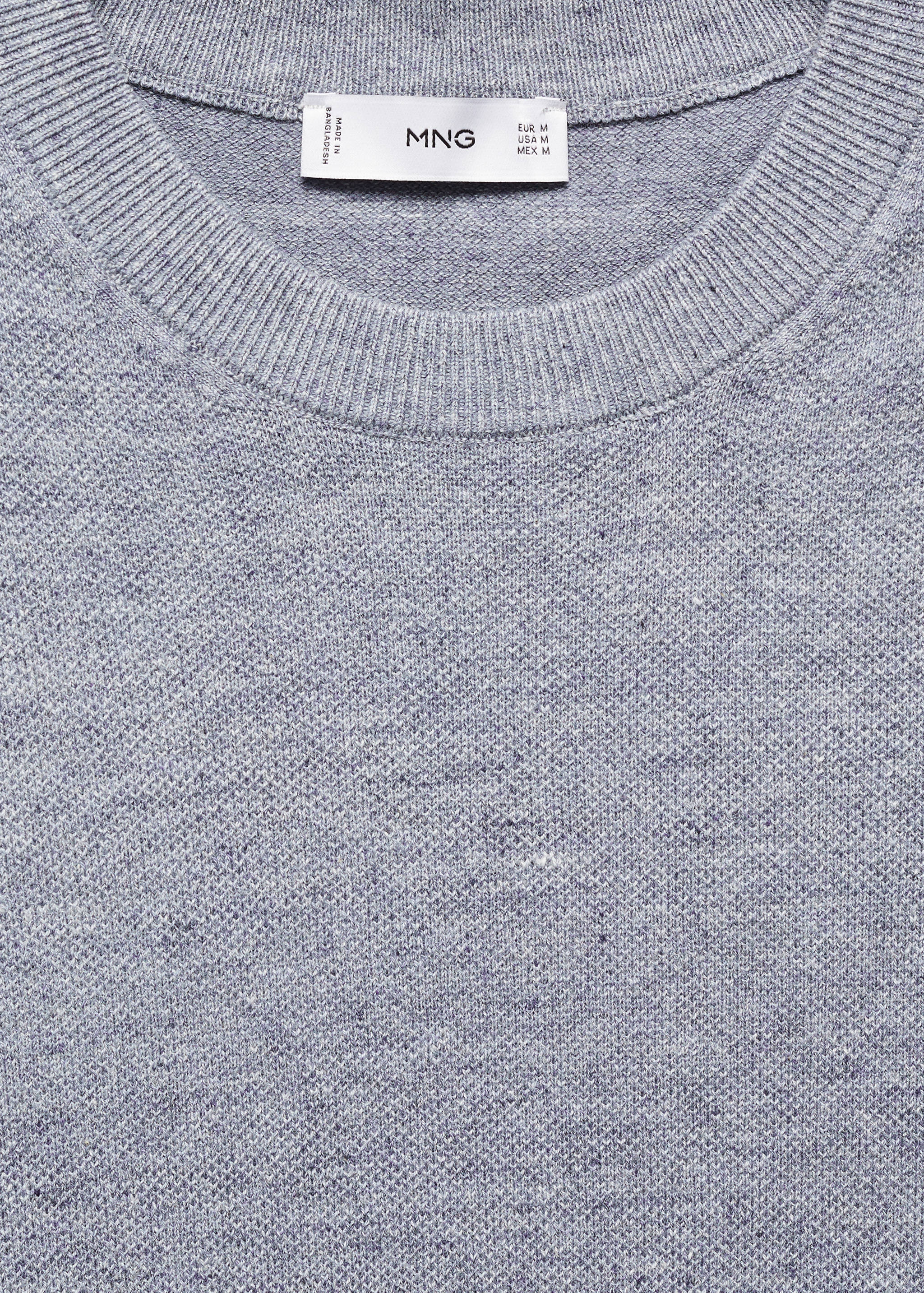 Structured cotton knit t-shirt - Details of the article 8