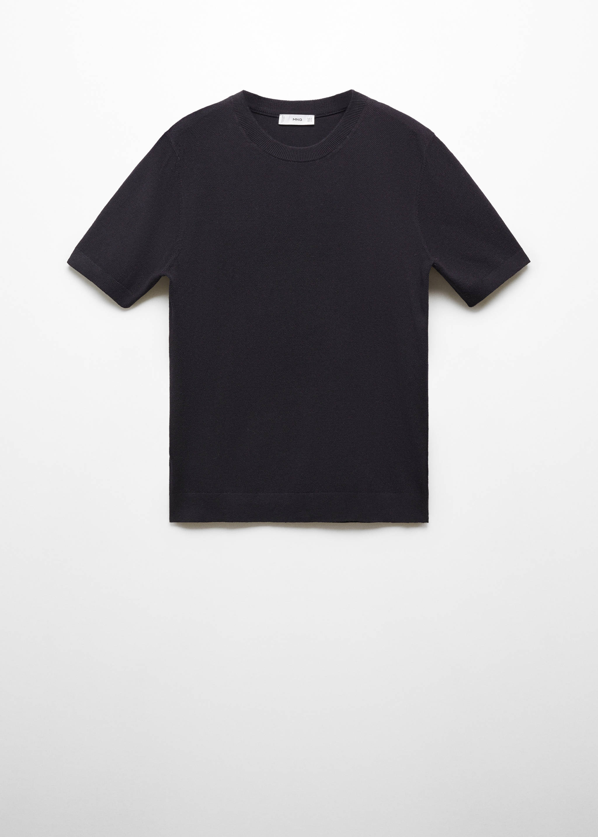 T-shirt maille coton structuré - Article sans modèle