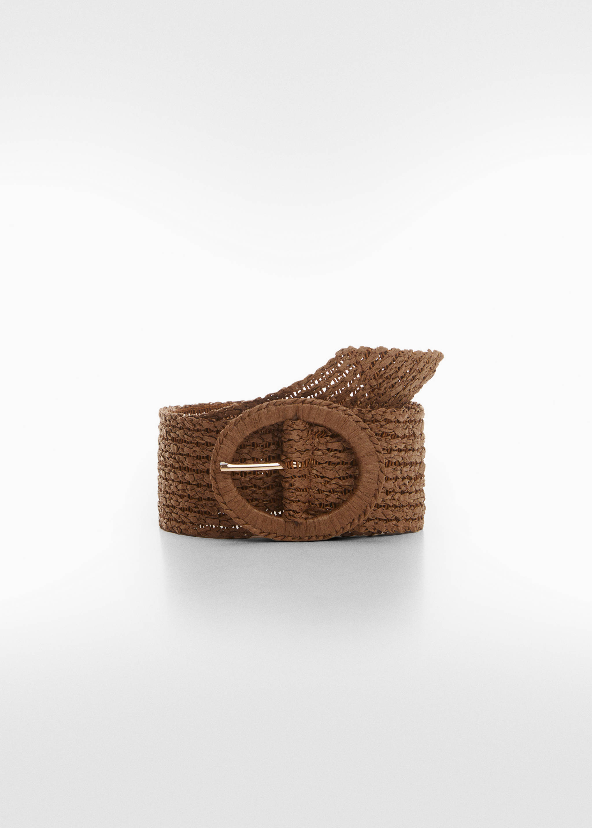 Raffia buckle belt - Article without model