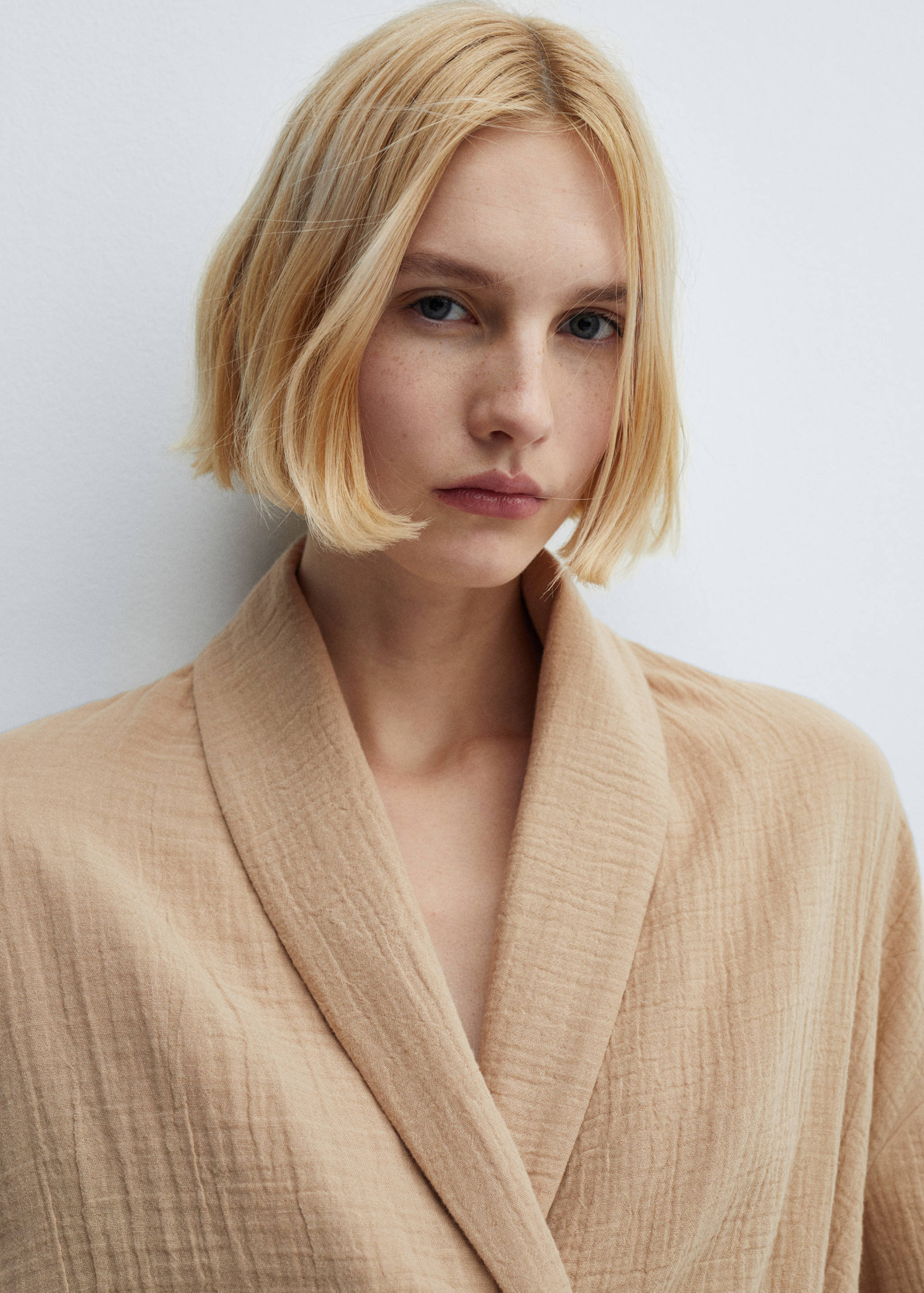 Cotton gauze pyjama shirt - Details of the article 1