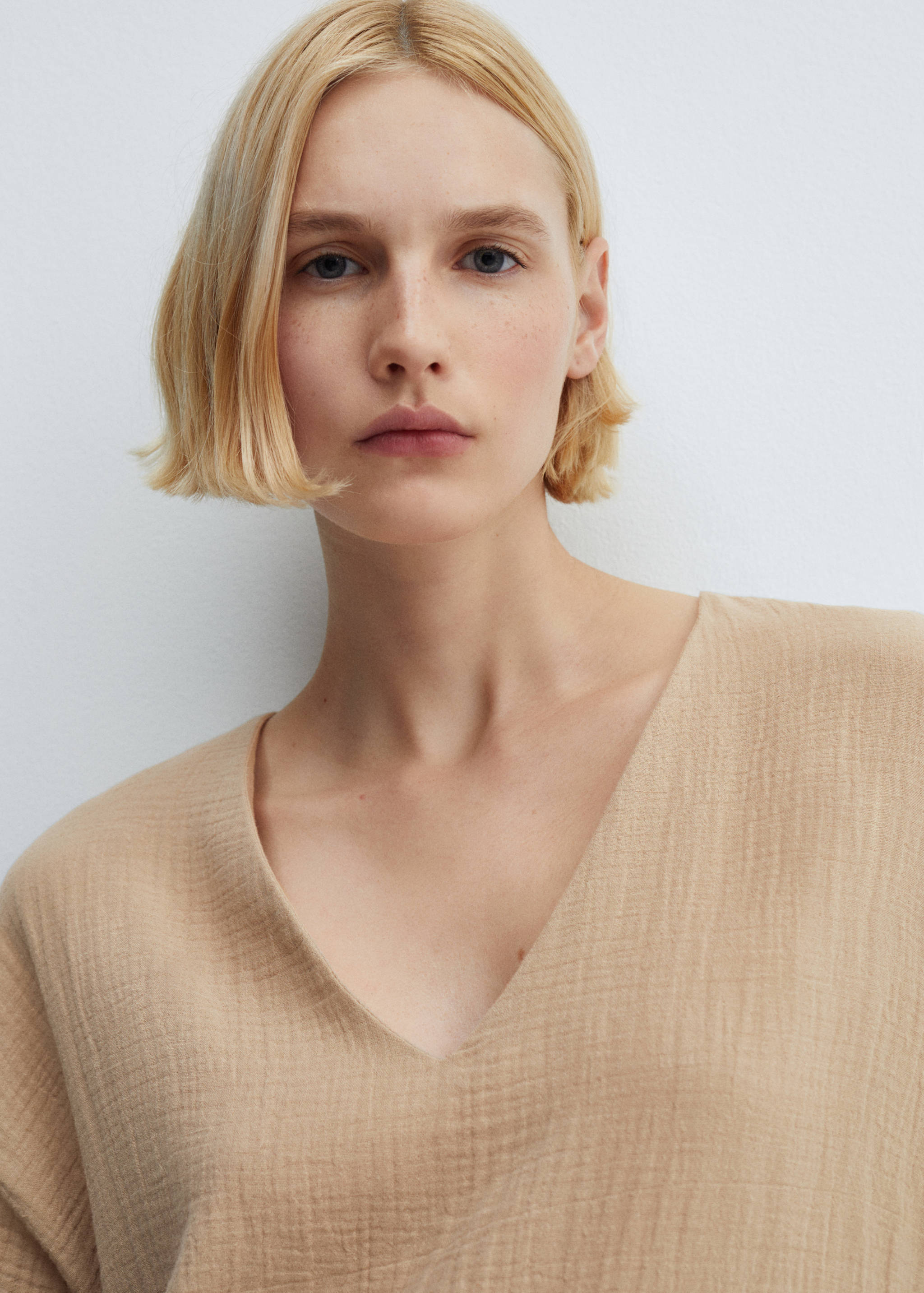 Cotton gauze caftan - Details of the article 1