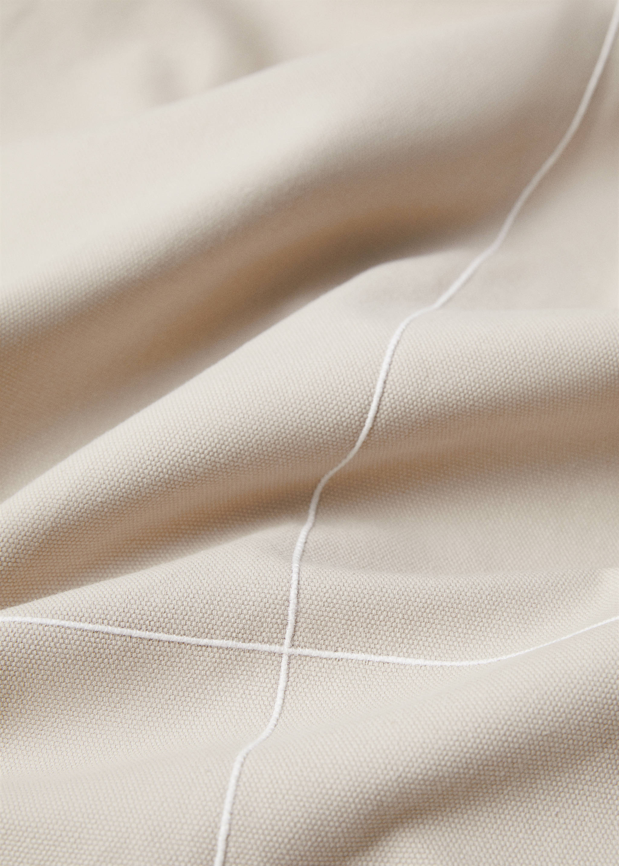 İşlemeli çizgili pamuklu yorgan - Ürün detayı 2