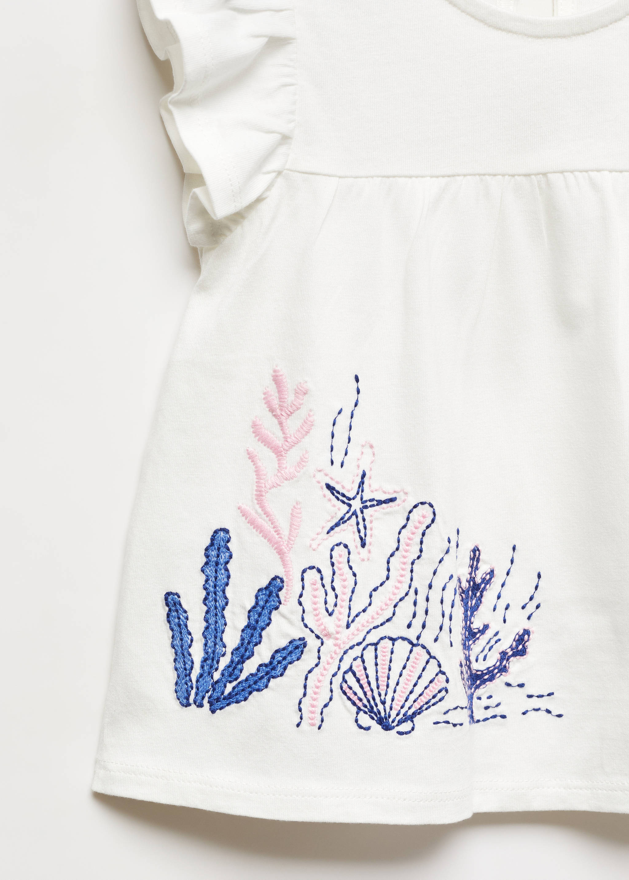 T-Shirt mit bestickten Volants - Detail des Artikels 8