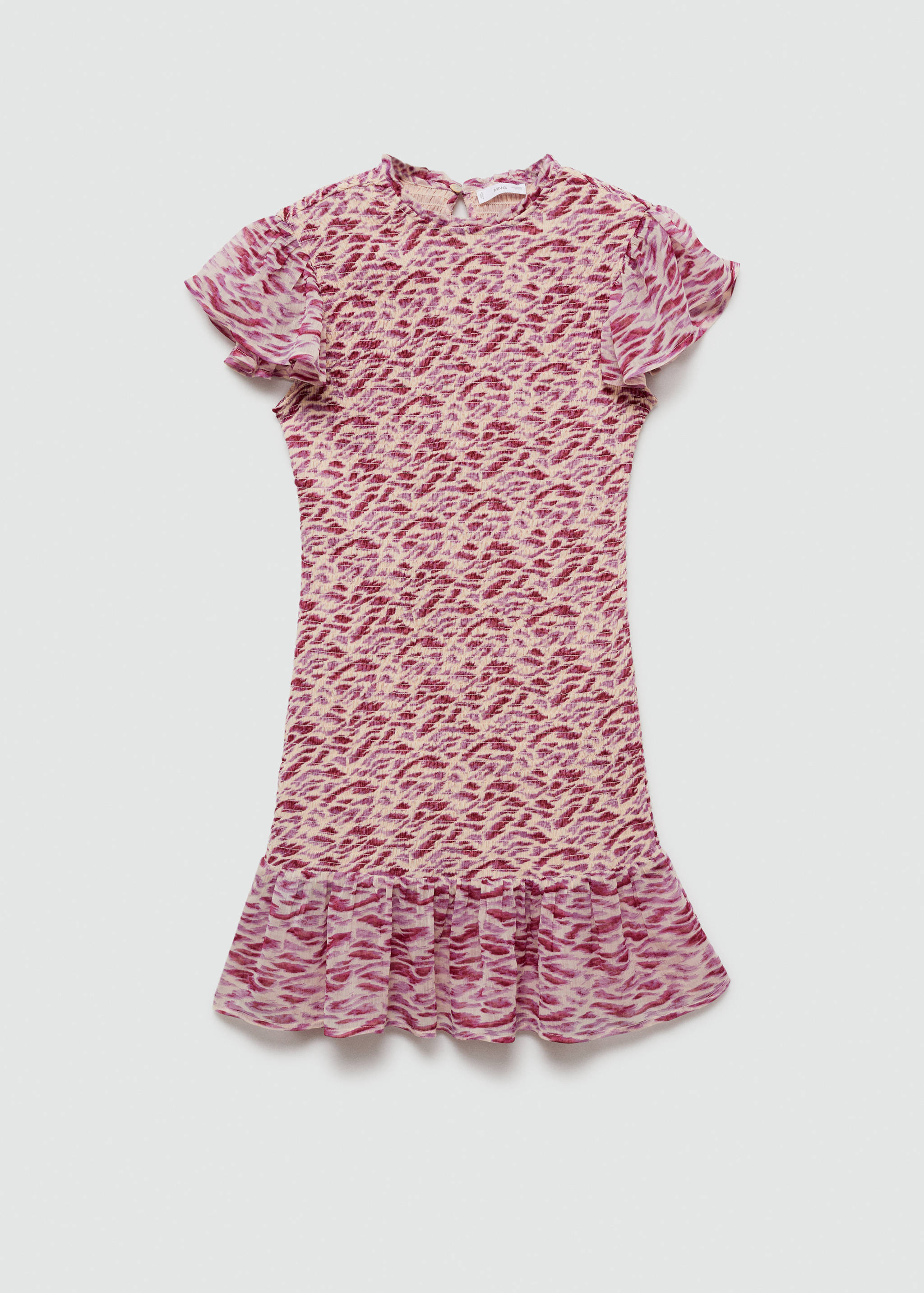 فستان مطبوع بأشكال حيوانات - منتج دون نموذج