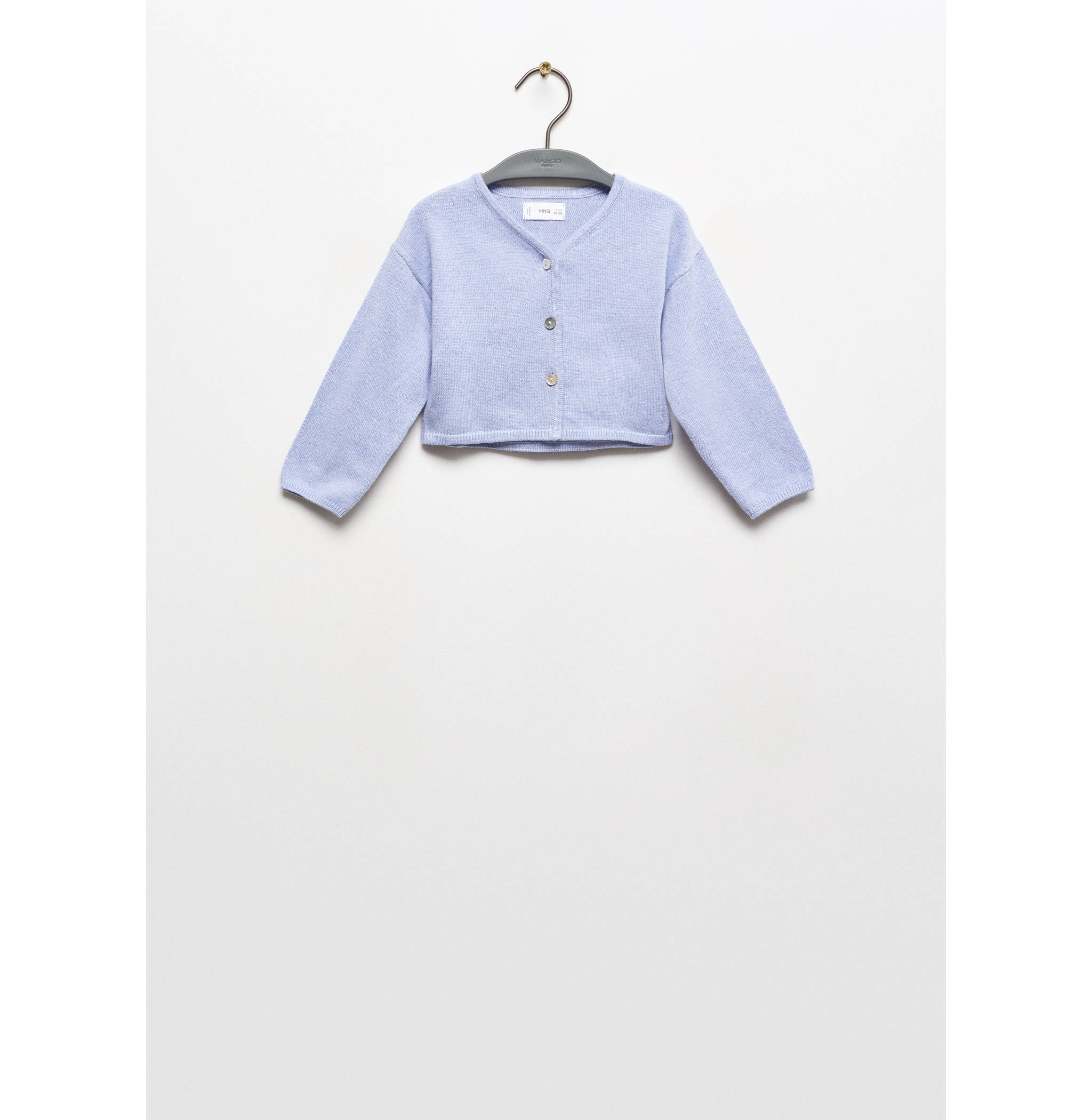 Buttoned cotton cardigan - Article without model