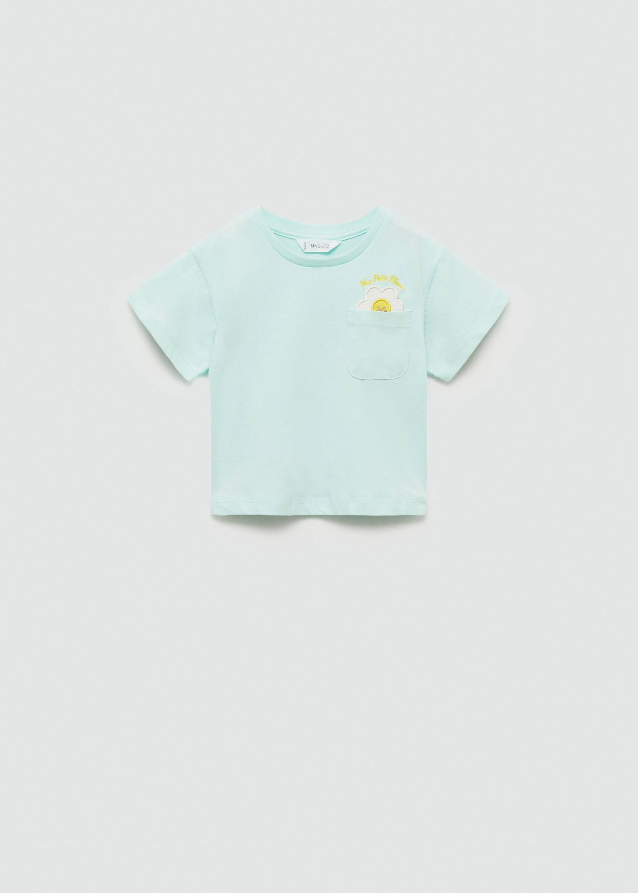 Camiseta algodón detalle bordado - Artículo sin modelo