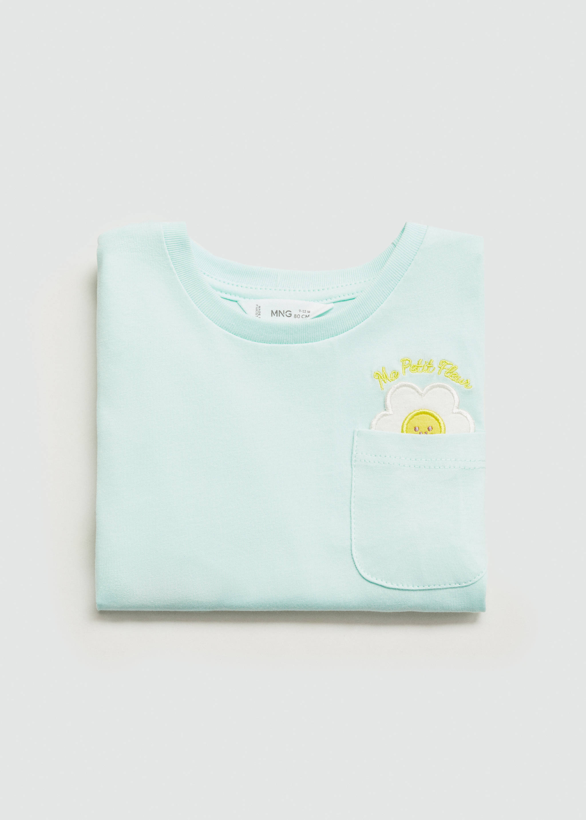 Camiseta algodón detalle bordado - Detalle del artículo 8