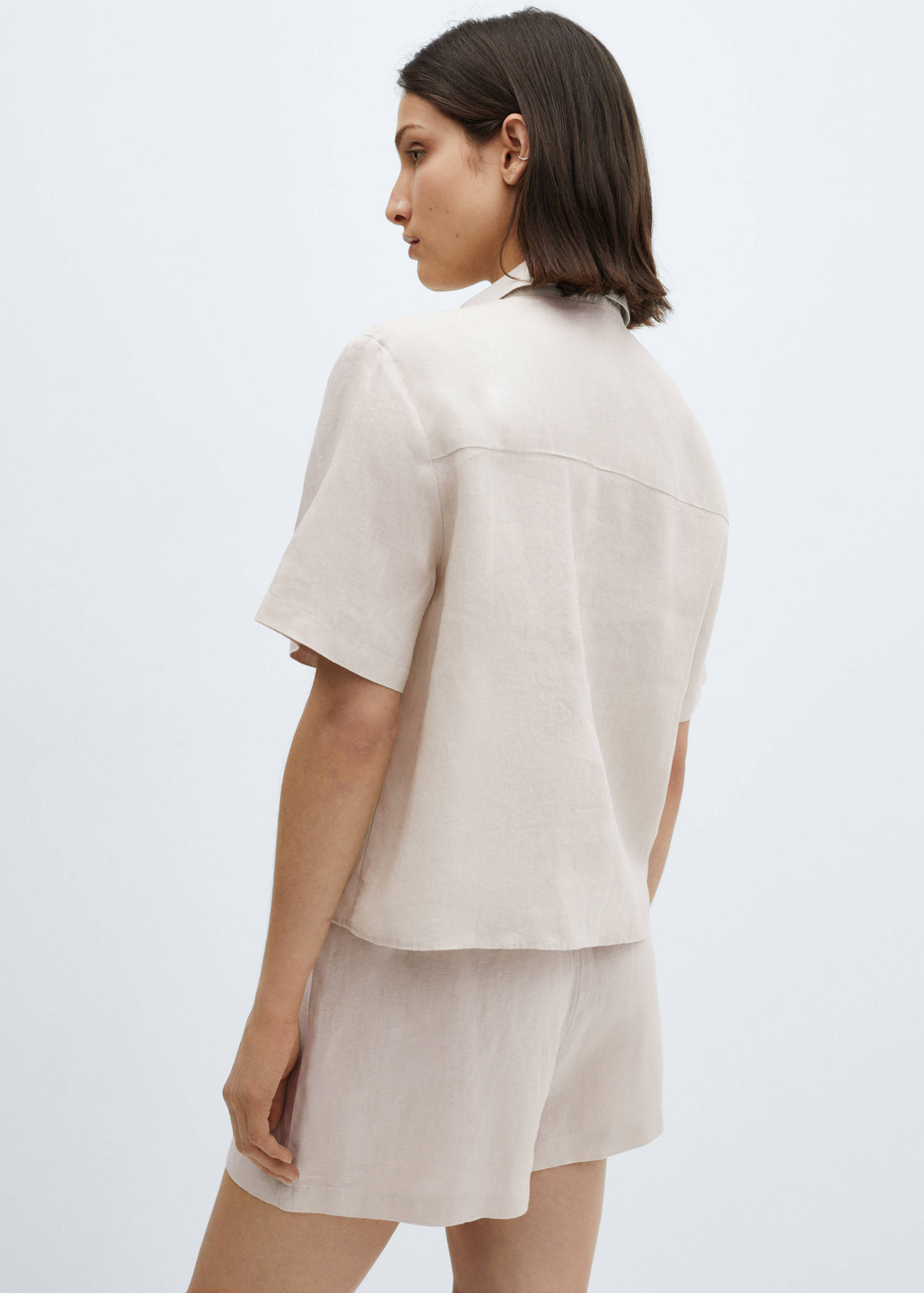 Chemise pyjama lin - Verso de l’article