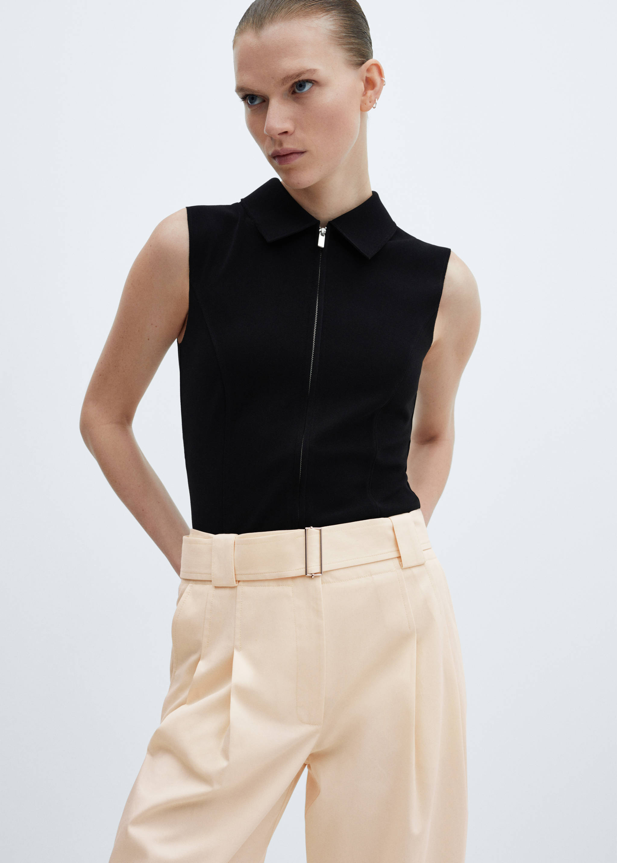 Pantalón pinzas cinturón - Detalle del artículo 1