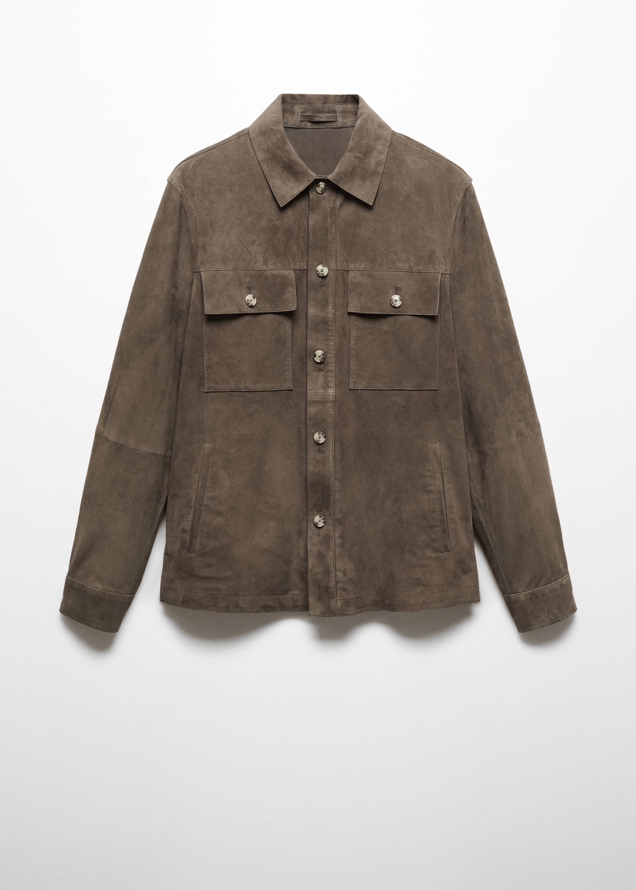 Suede jacket with pockets - Article without model