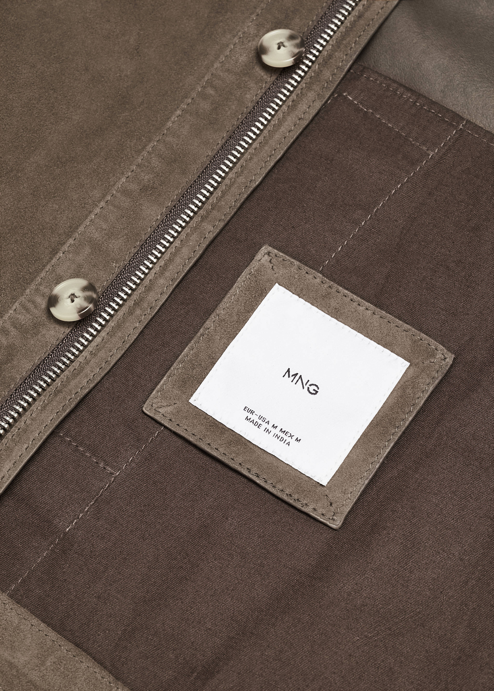 Suede jacket with pockets - Details of the article 8