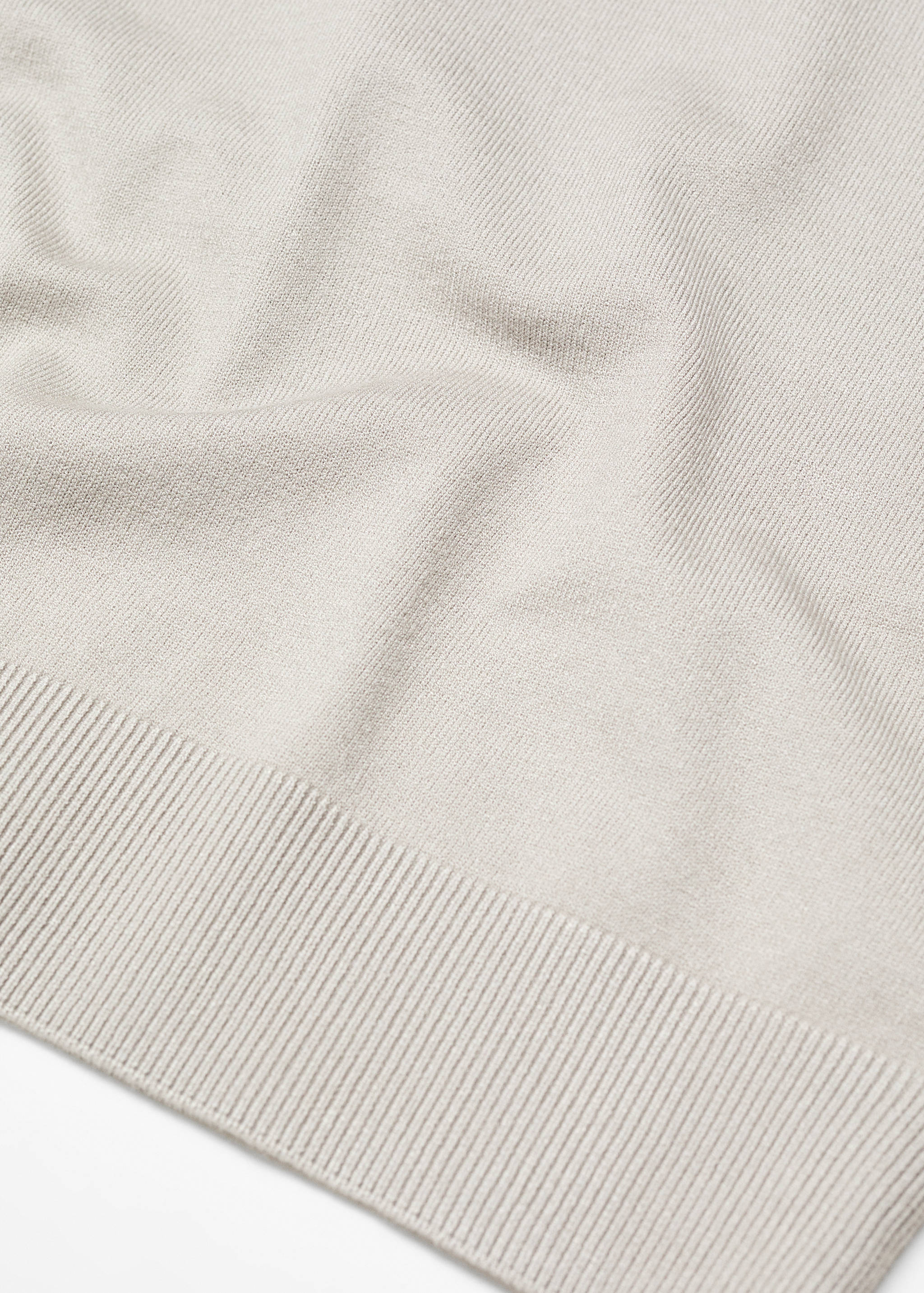 Round-neck cotton knitted sweater - Details of the article 8