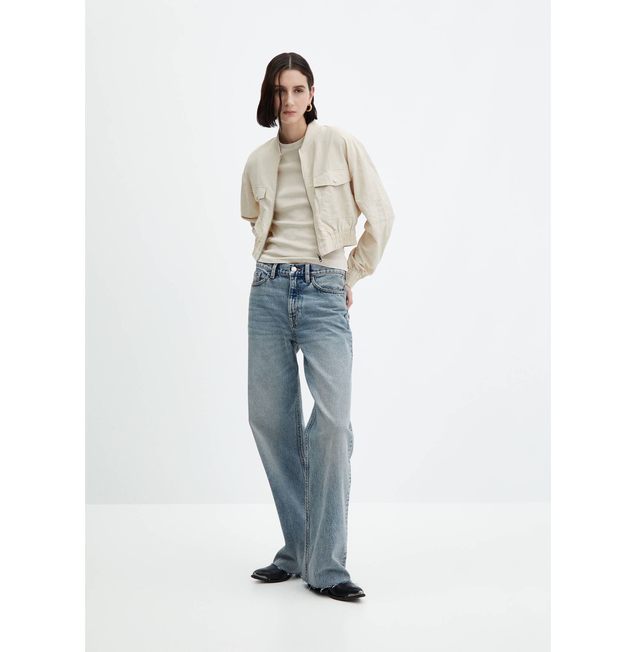 Chaqueta bomber bolsillo - Plano general