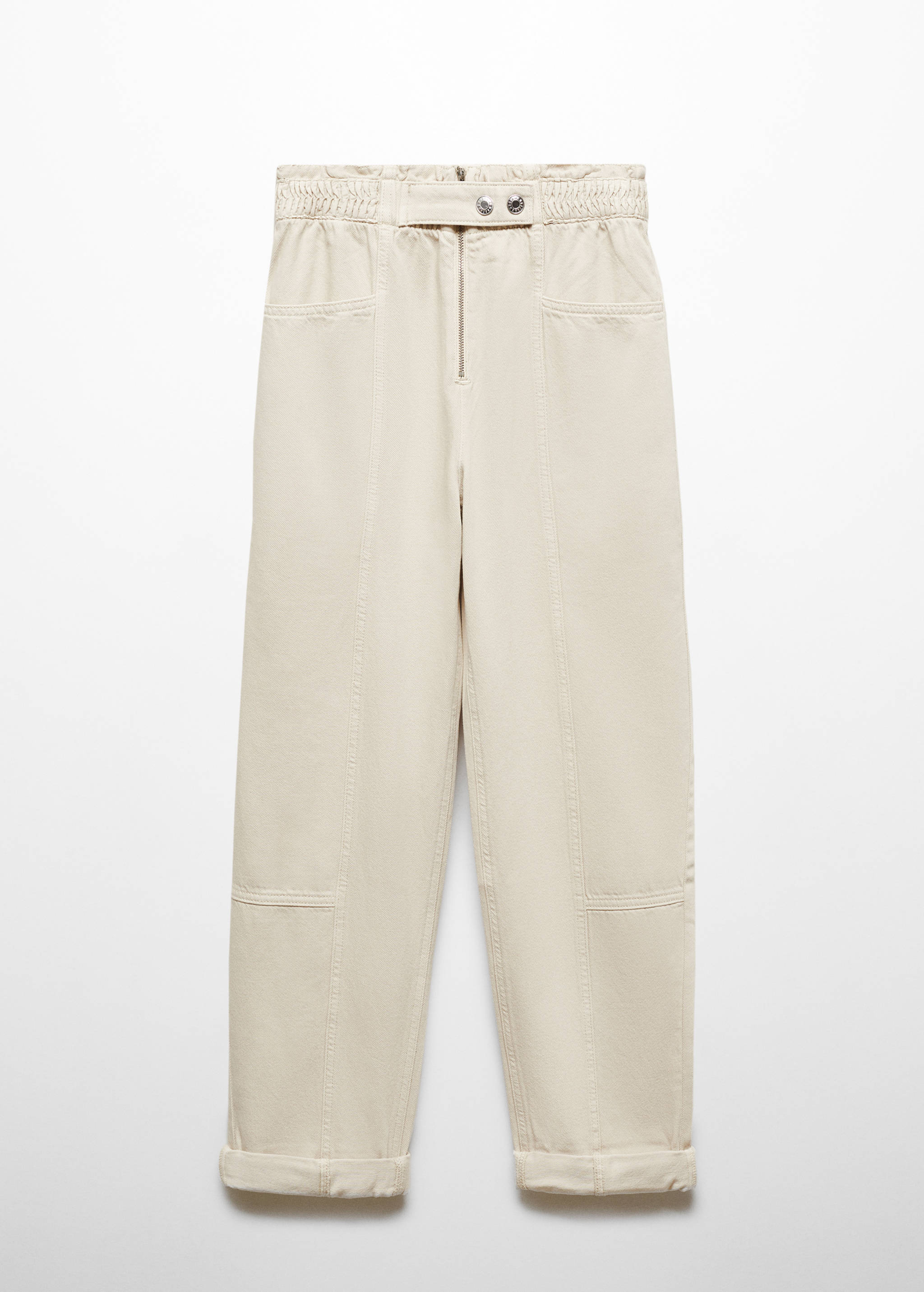 Slouchy jeans with elastic waist - Article without model