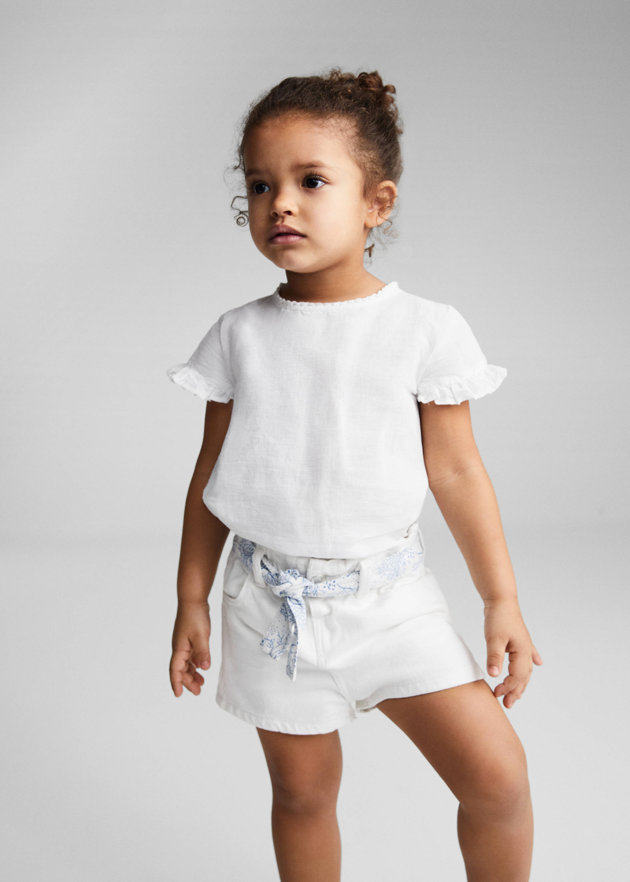 Short denim paperbag - Plano medio