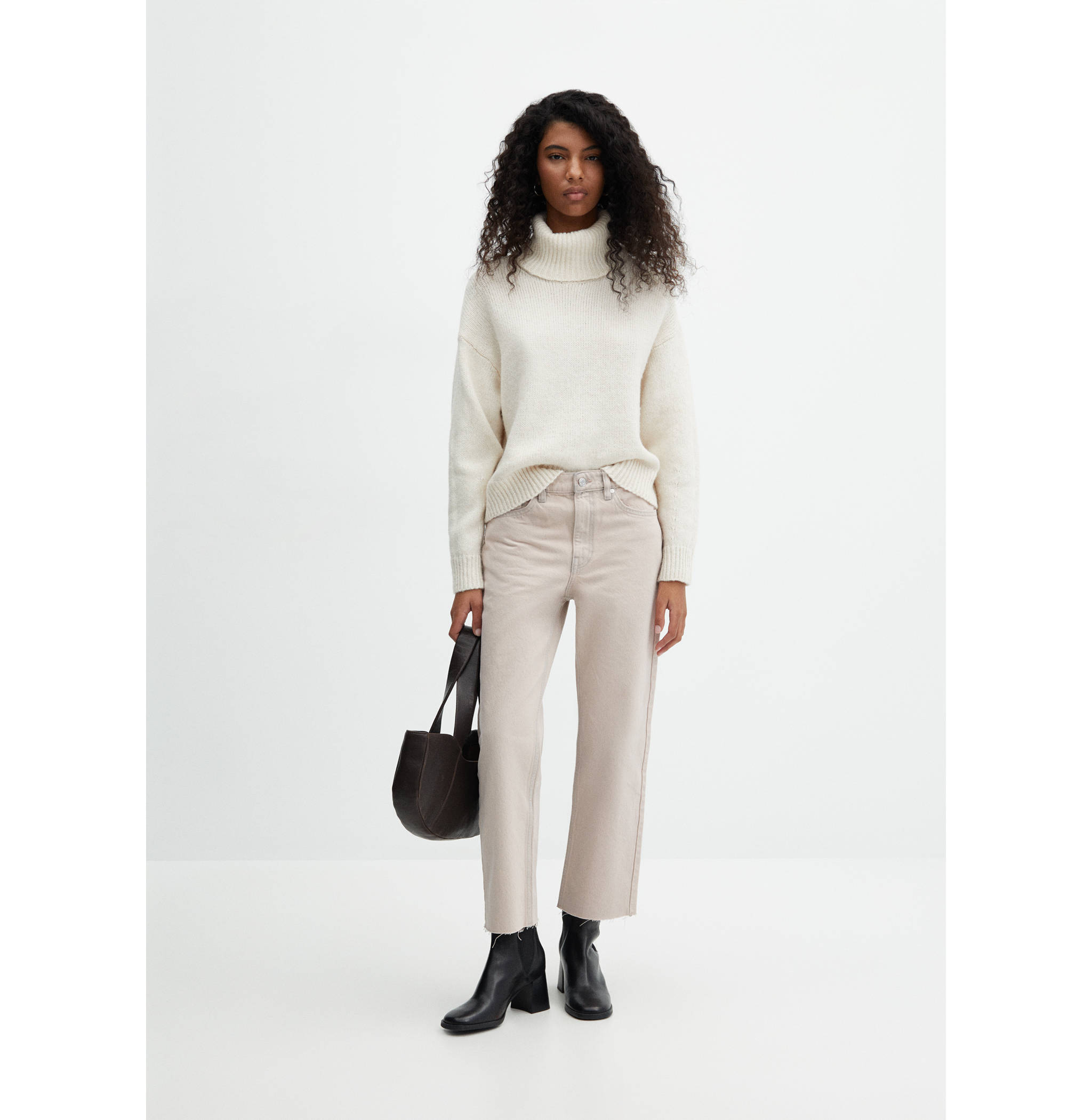 Straight-fit cropped jeans - General plane