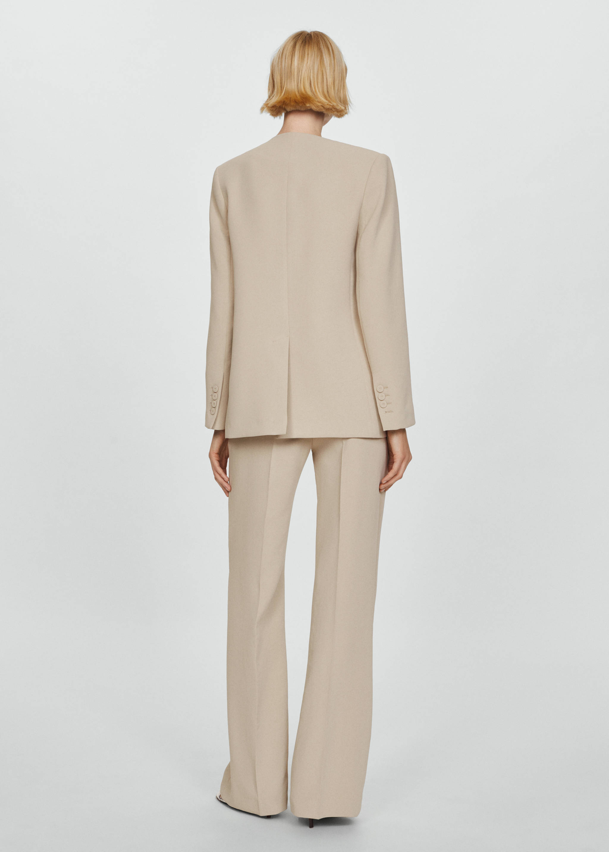 Veste de costume structurée - Verso de l’article