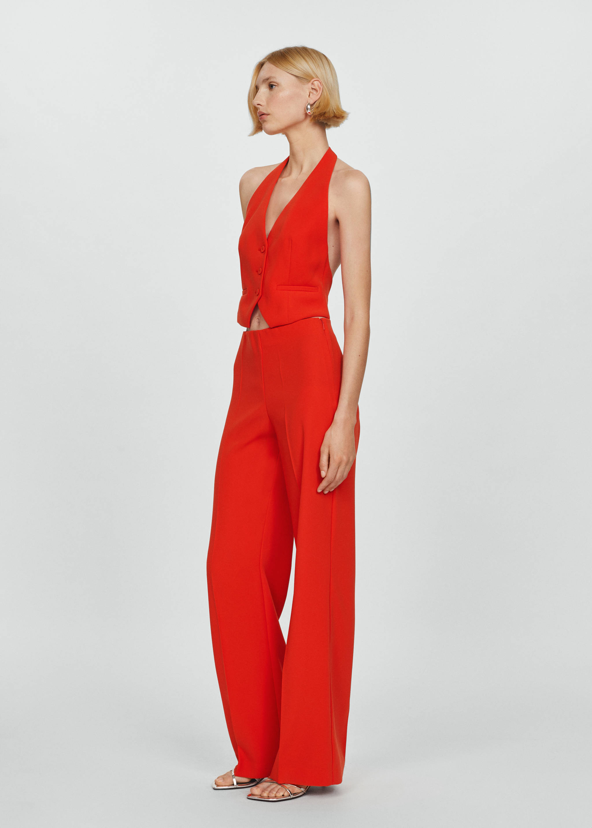 Gilet met knopen - Overzichtstekening