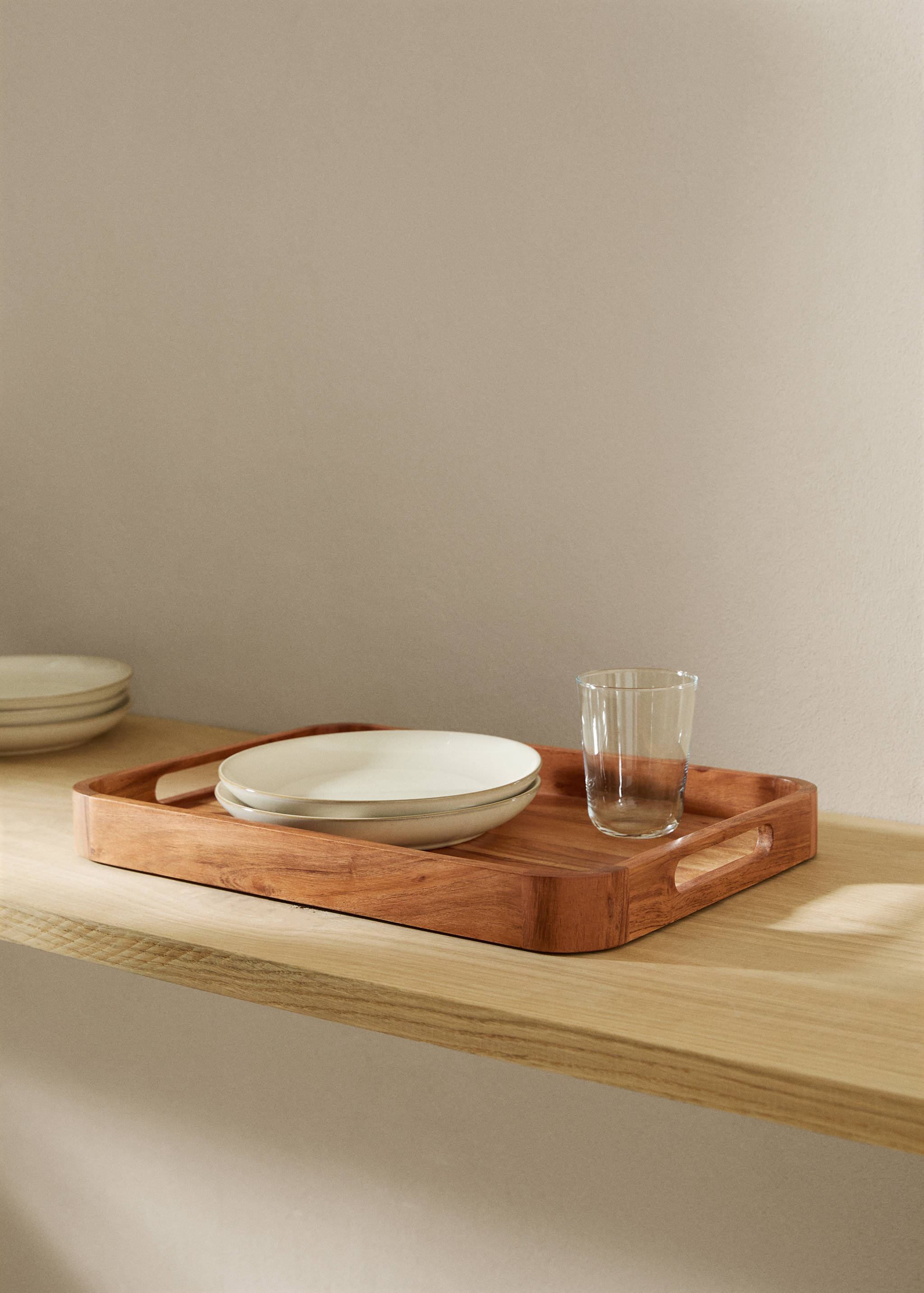 Bandeja rectangular madera 40x28cm - Plano general