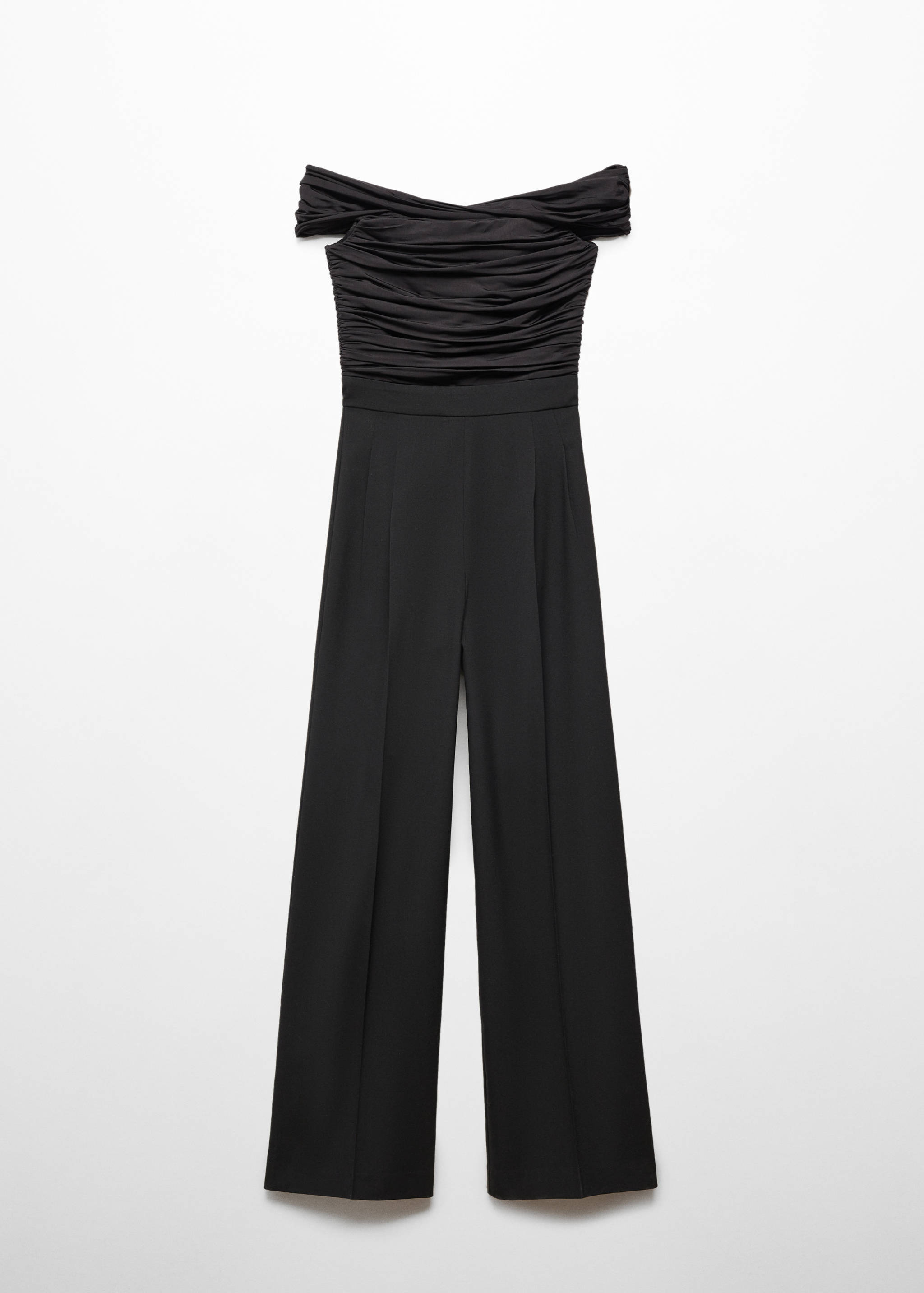 Off-the-shoulder jumpsuit with gathered detail - Article without model