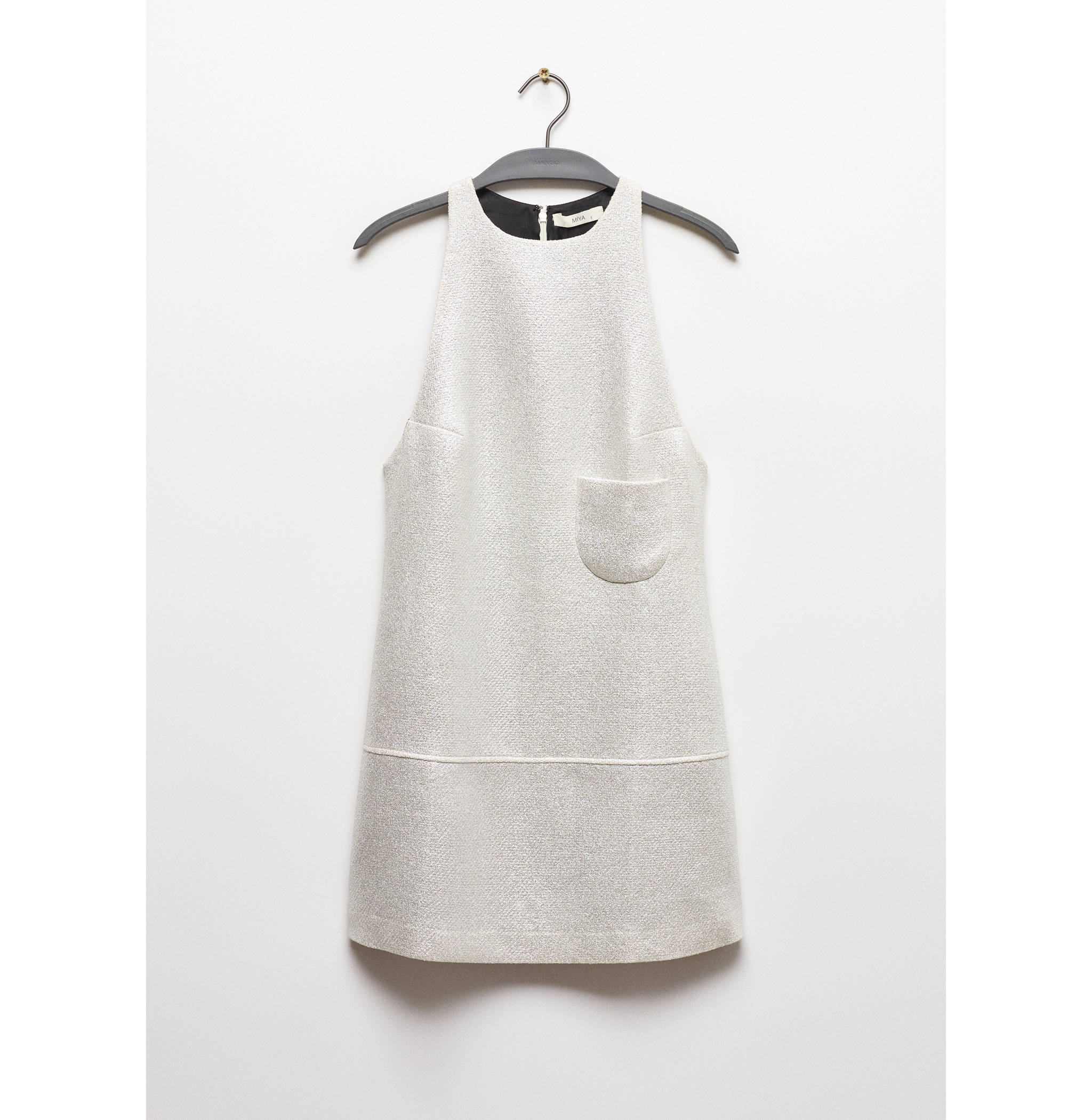 Short foil-effect dress - Article without model