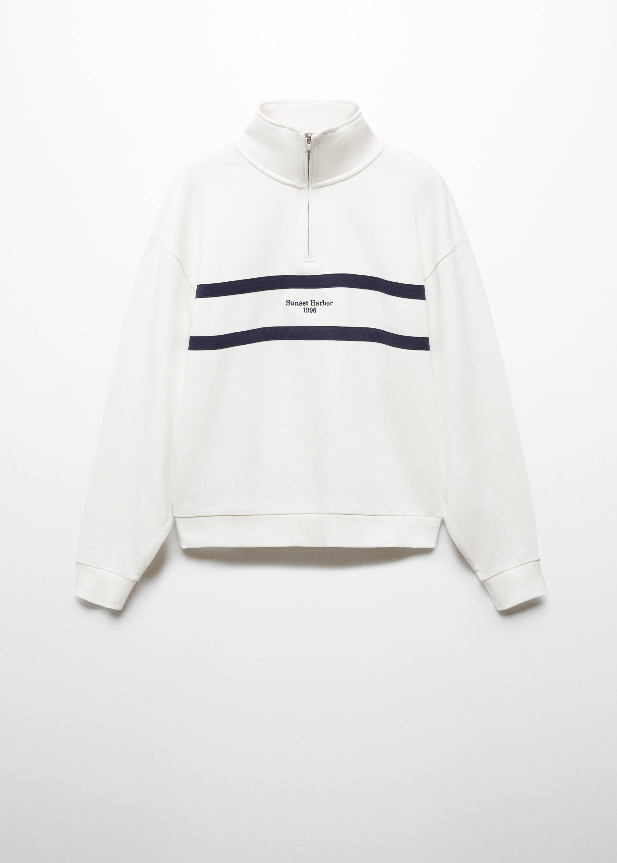 Sweat-shirt col montant zippé - Article sans modèle