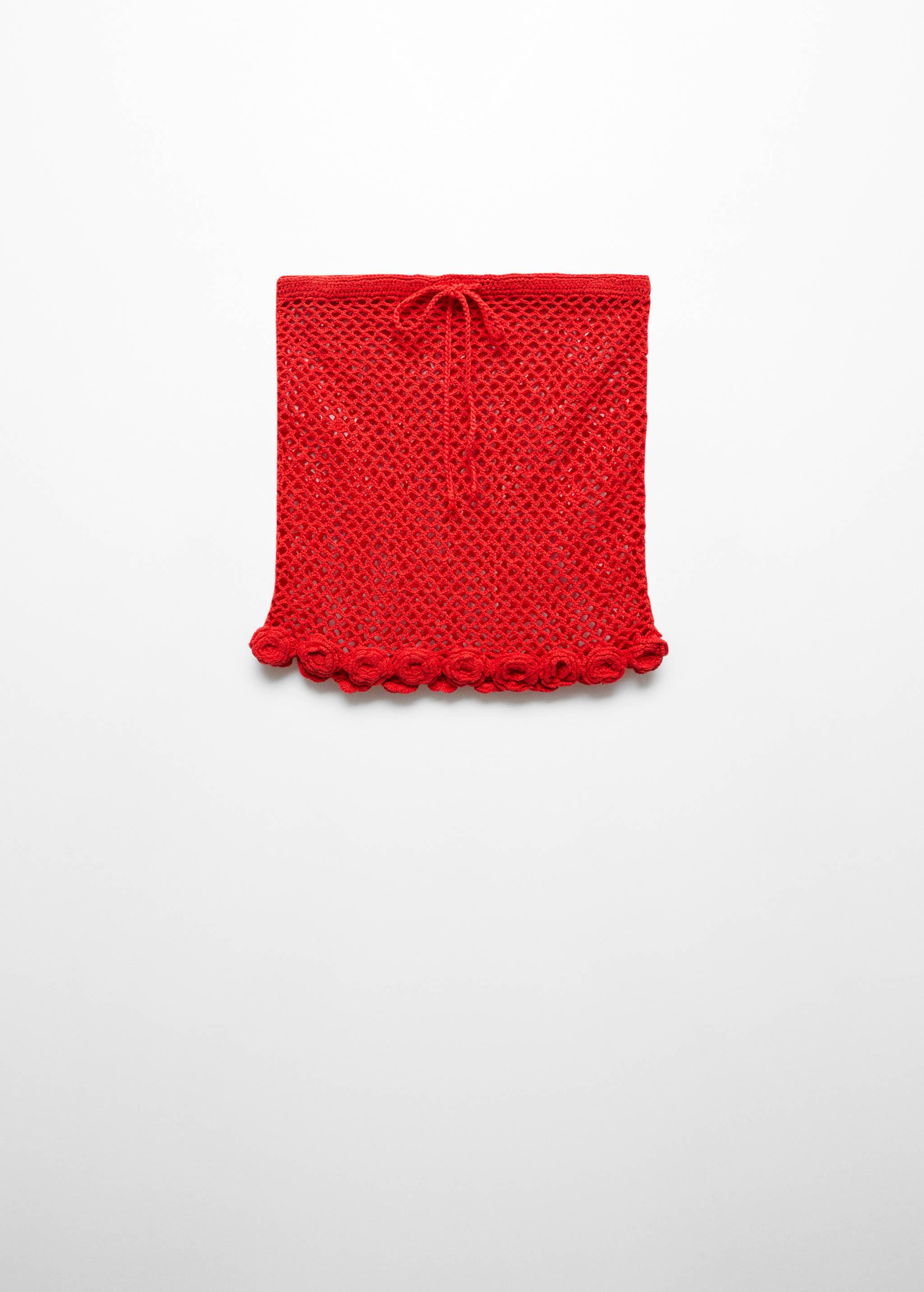Crochet floral mini-skirt - Article without model