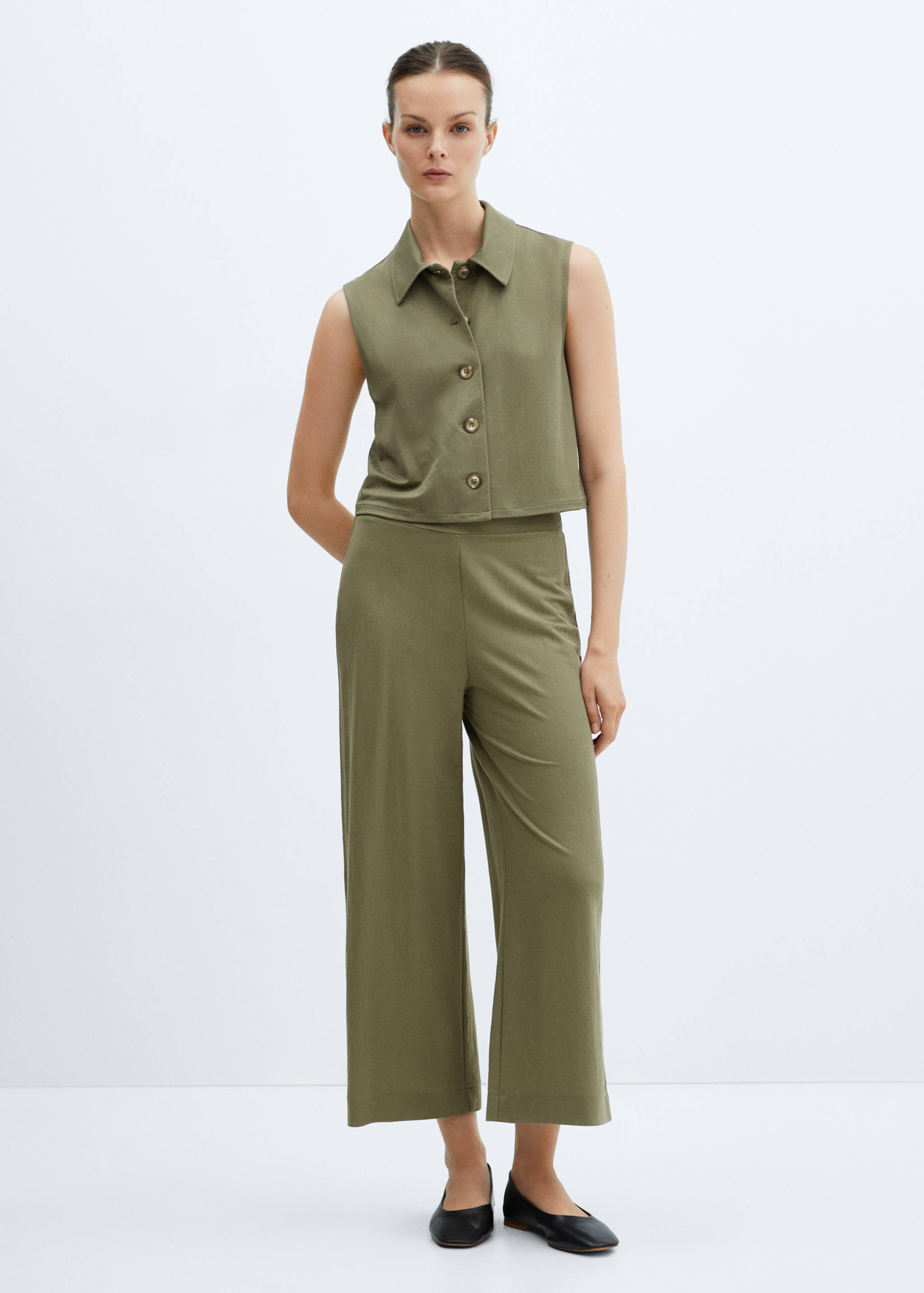 衬衫领马甲 - null