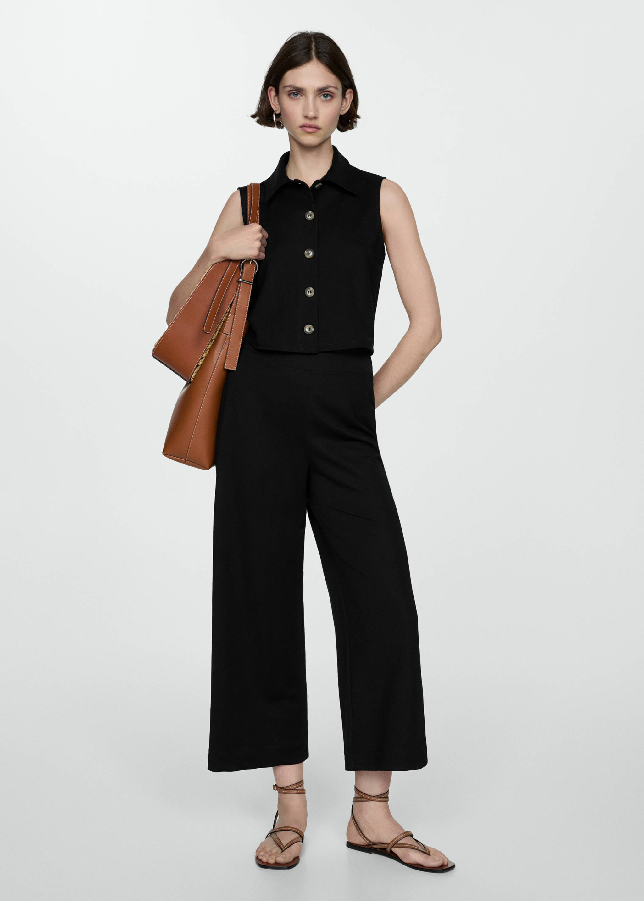 衬衫领马甲 - null