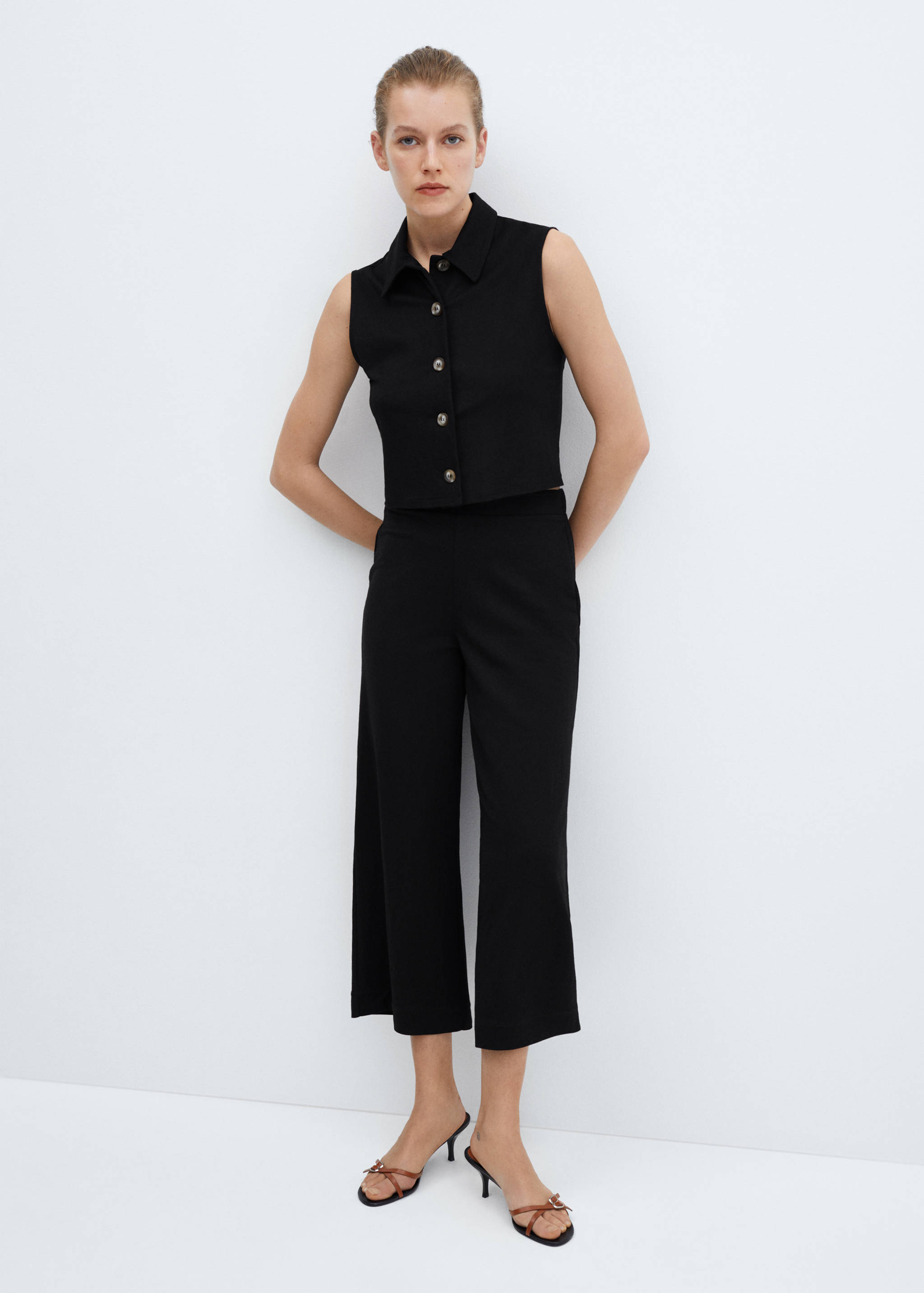 衬衫领马甲 - null