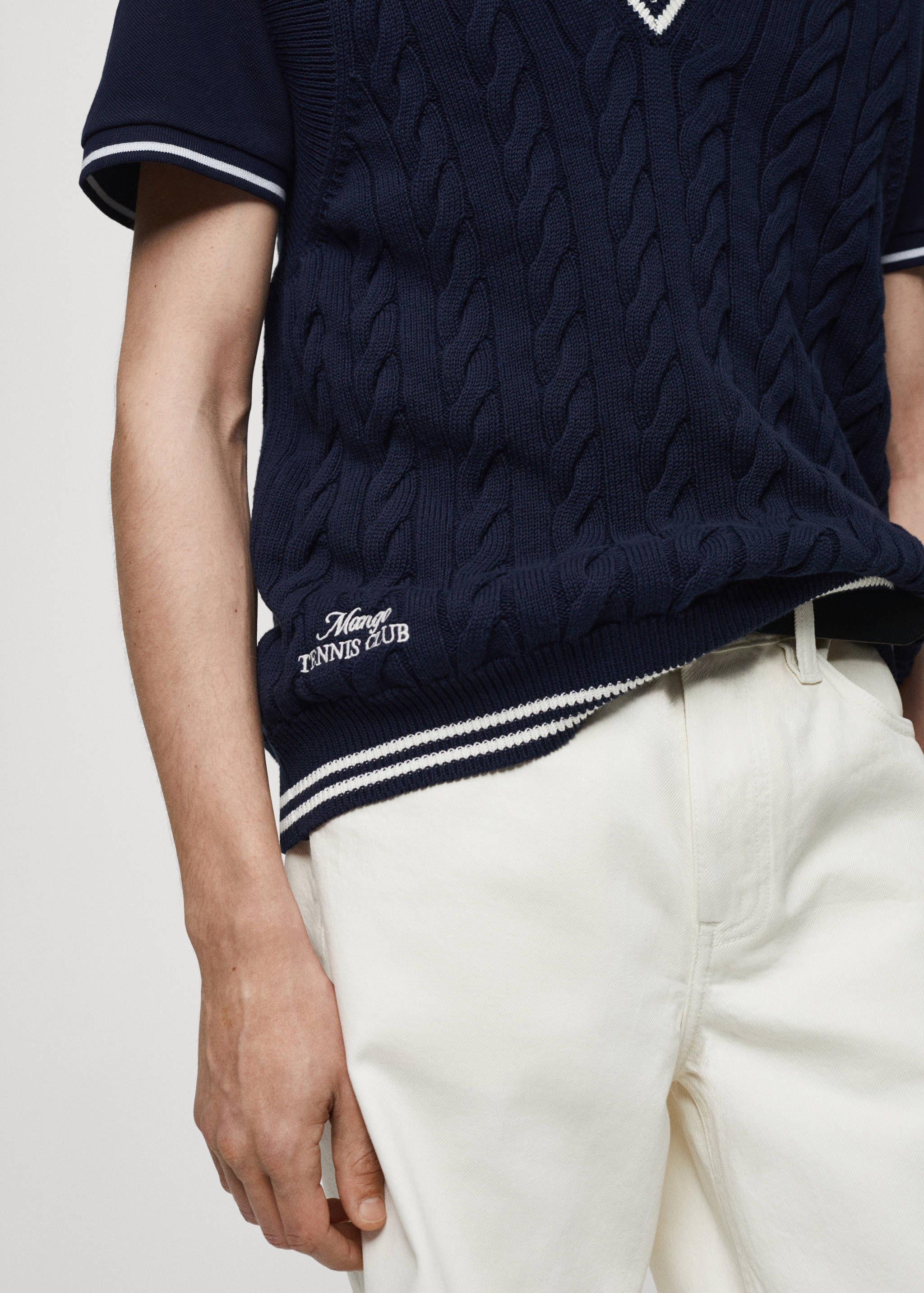 Braided-knit gilet - Details of the article 6