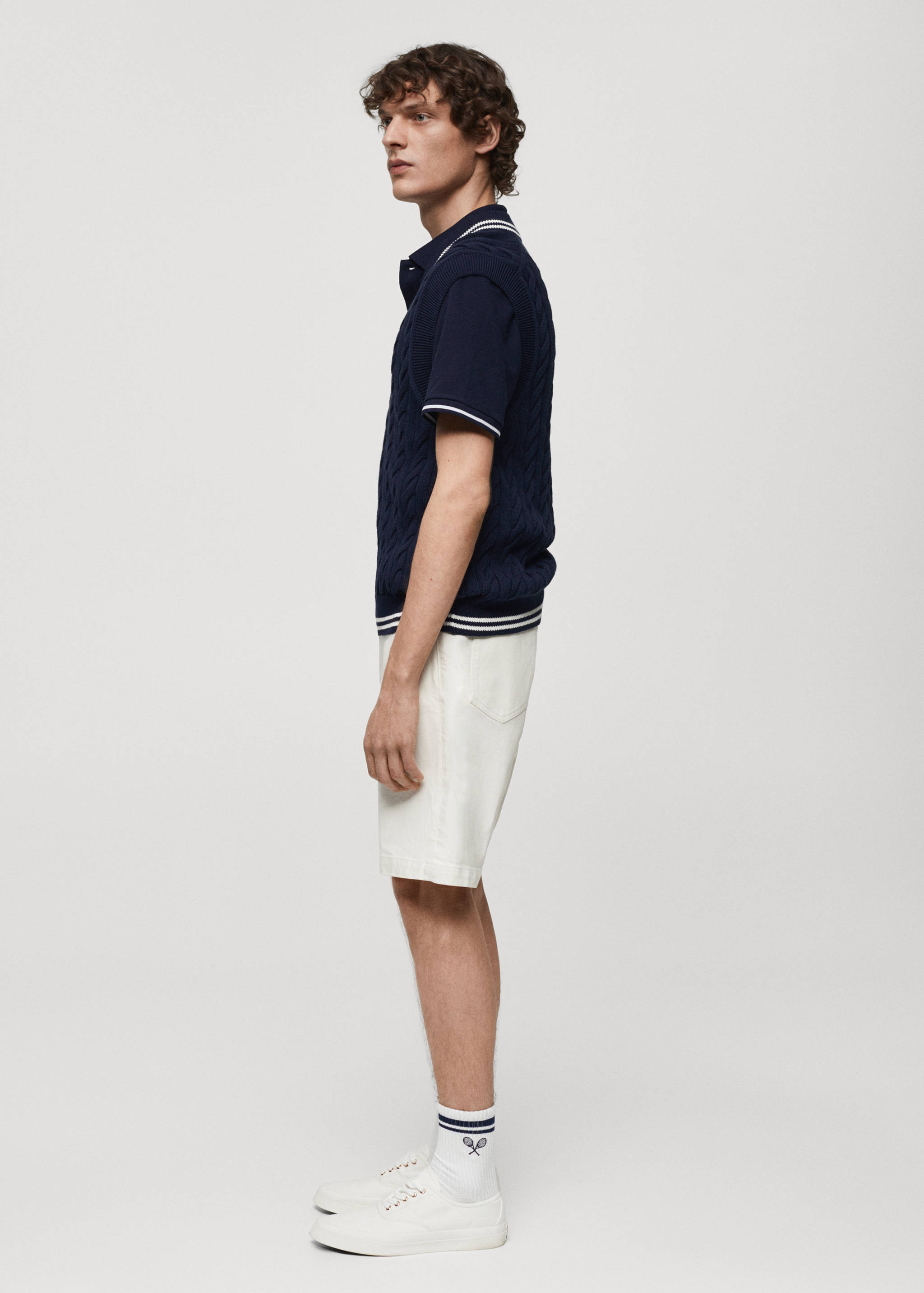 Braided-knit gilet - Details of the article 2